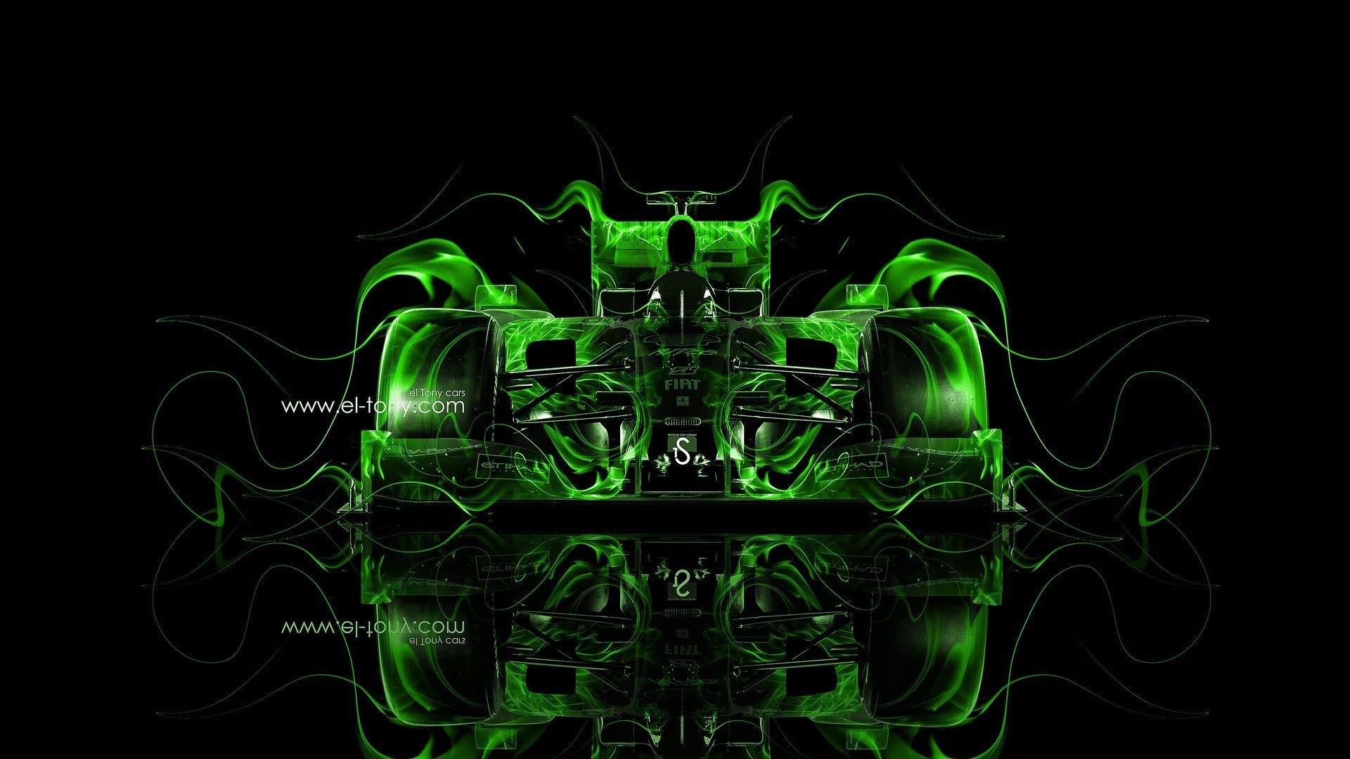 1920x1080 F1 Ferrari Front Fire Abstract Car 2014, Desktop