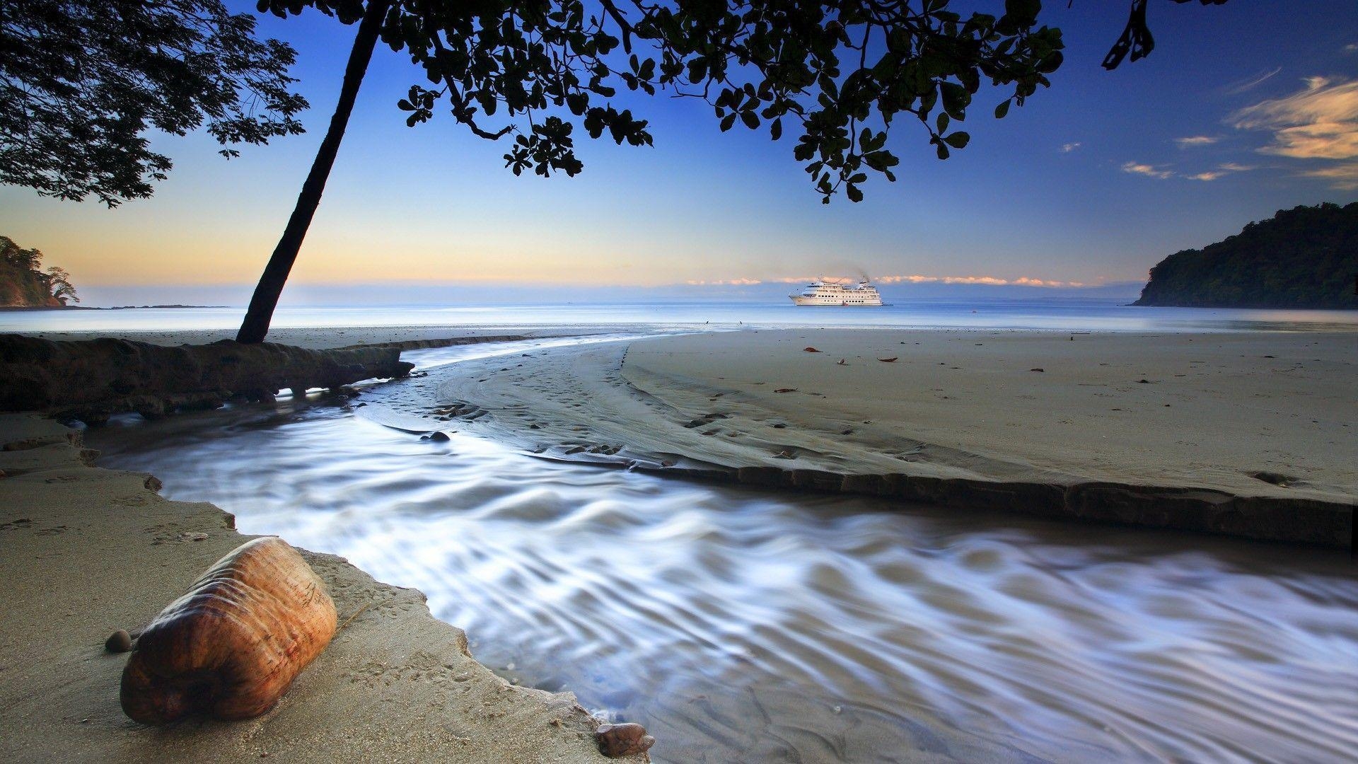 1920x1080 fond ecran paysage nature plage HD punta arena costa rica, Desktop