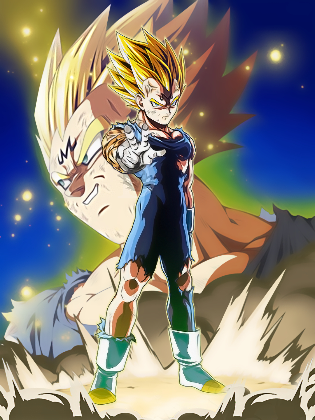 1030x1370 Majin Vegeta iPhone Wallpaper, Phone