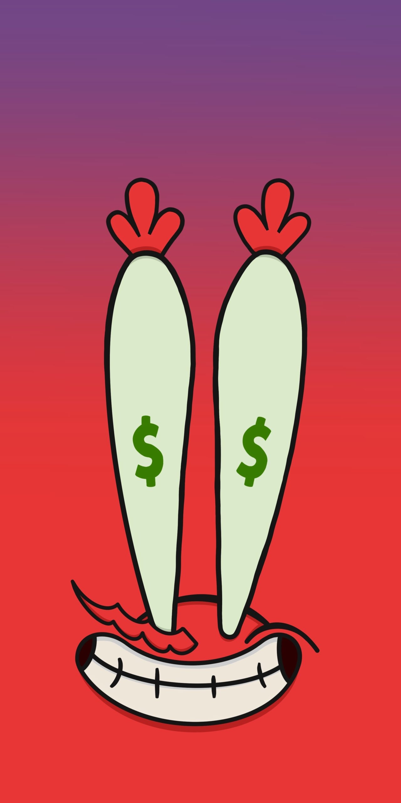 1280x2560 SpongeBob Wallpaper with Mr. Krabs Money Eyes Background HD, Phone