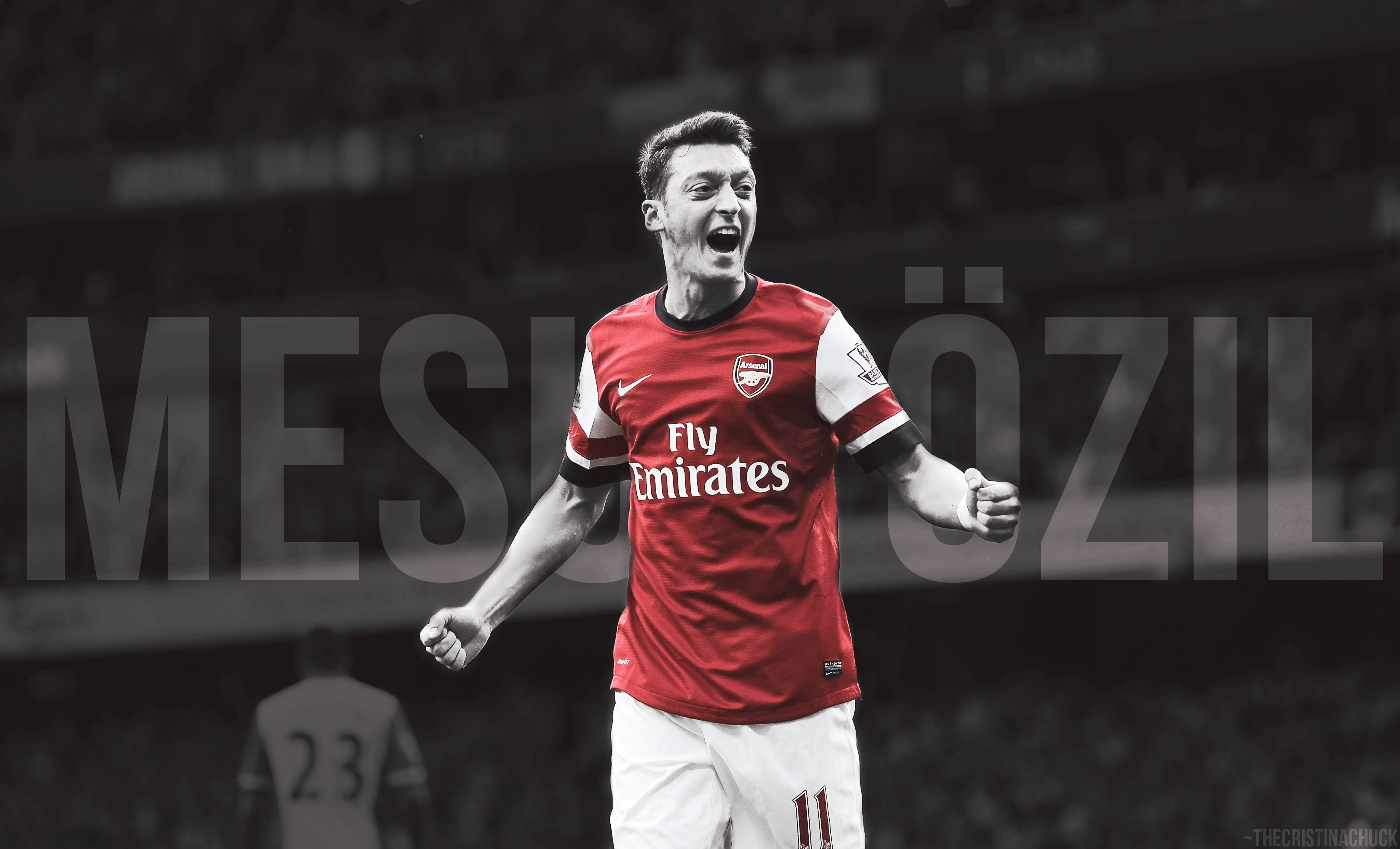 4100x2490 Mesut Ozil Arsenal Goal Wallpaper HD, Wallpaper, Mesut Ozil, Desktop