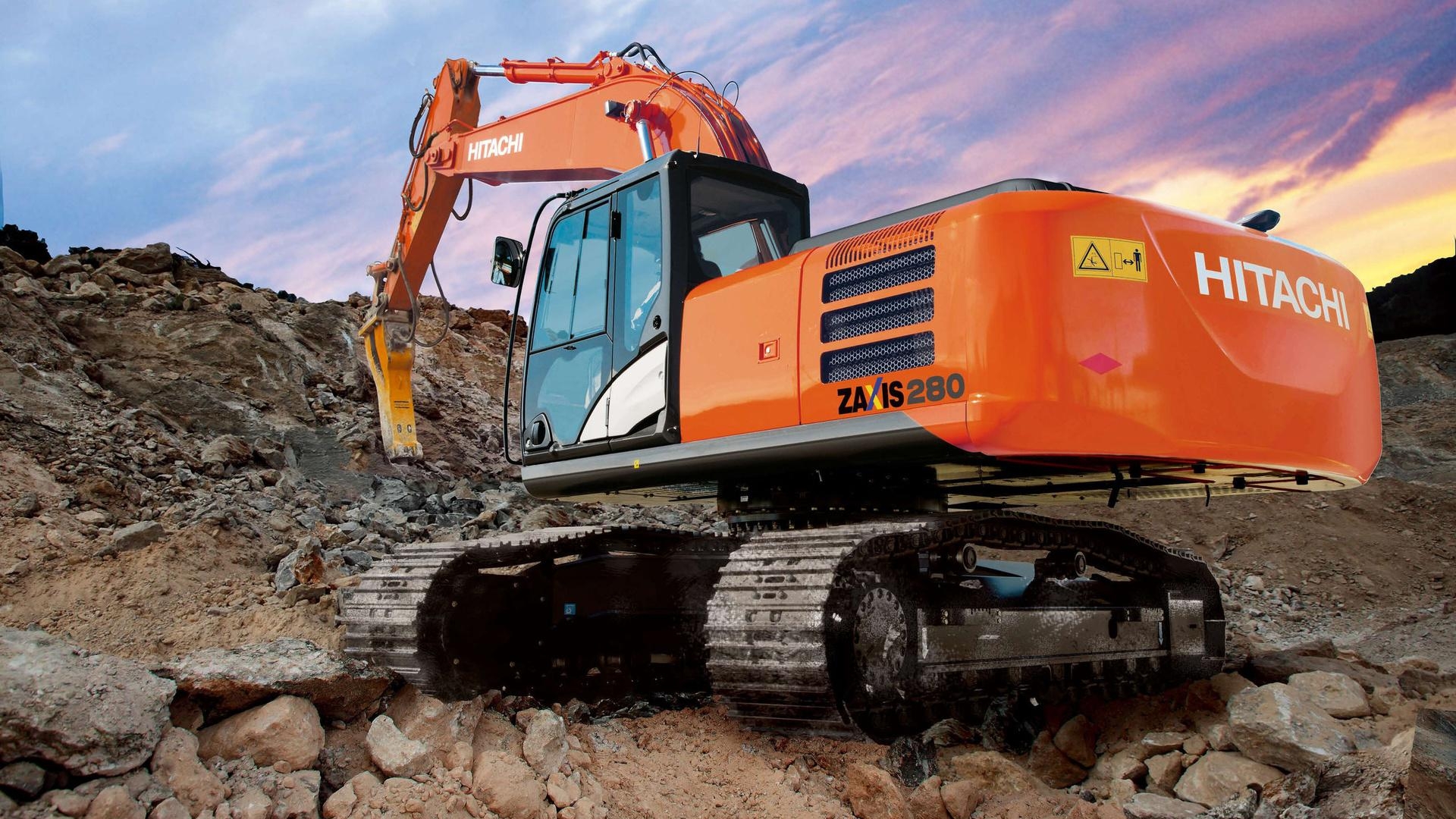 1920x1080 Hitachi, Construction Machinery, Construction Machinery, Desktop