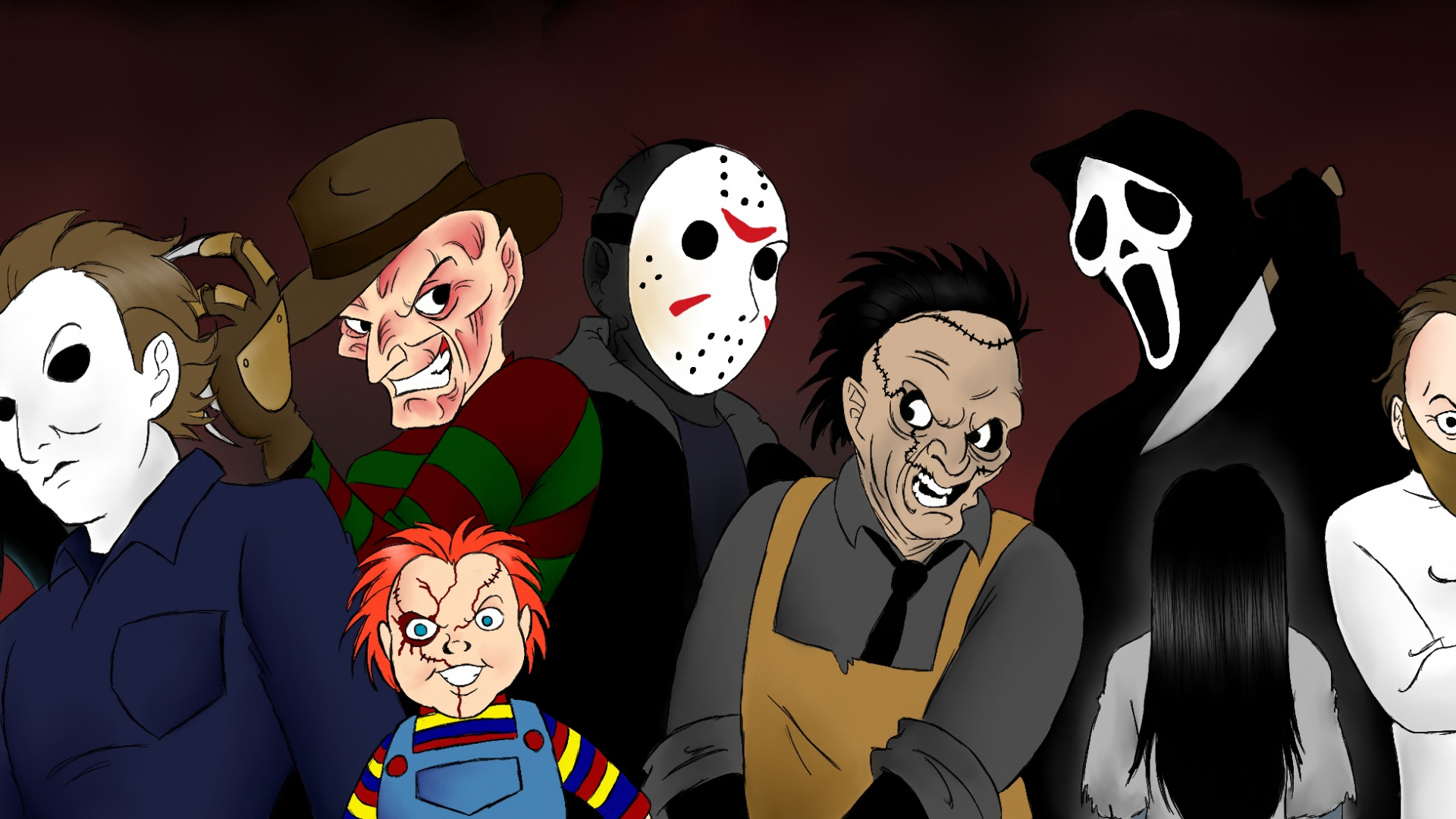 1920x1080 Free download horror movie icons by darthguyford fan art digital art drawings movies [3255x1100] for your Desktop, Mobile & Tablet. Explore Horror Movie Icon Wallpaper. Horror Movie Wallpaper, Classic, Desktop