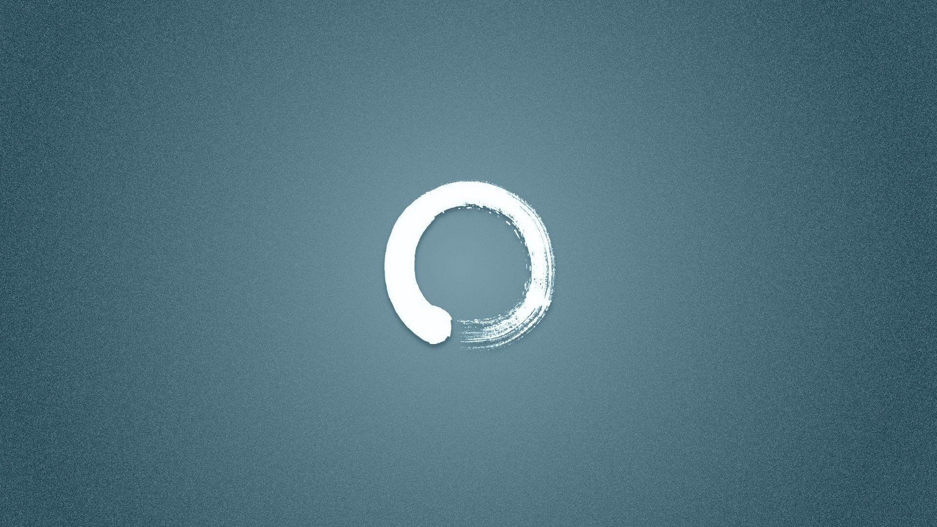 1920x1080 Wallpaper, digital art, abstract, minimalism, text, logo, circle, Desktop