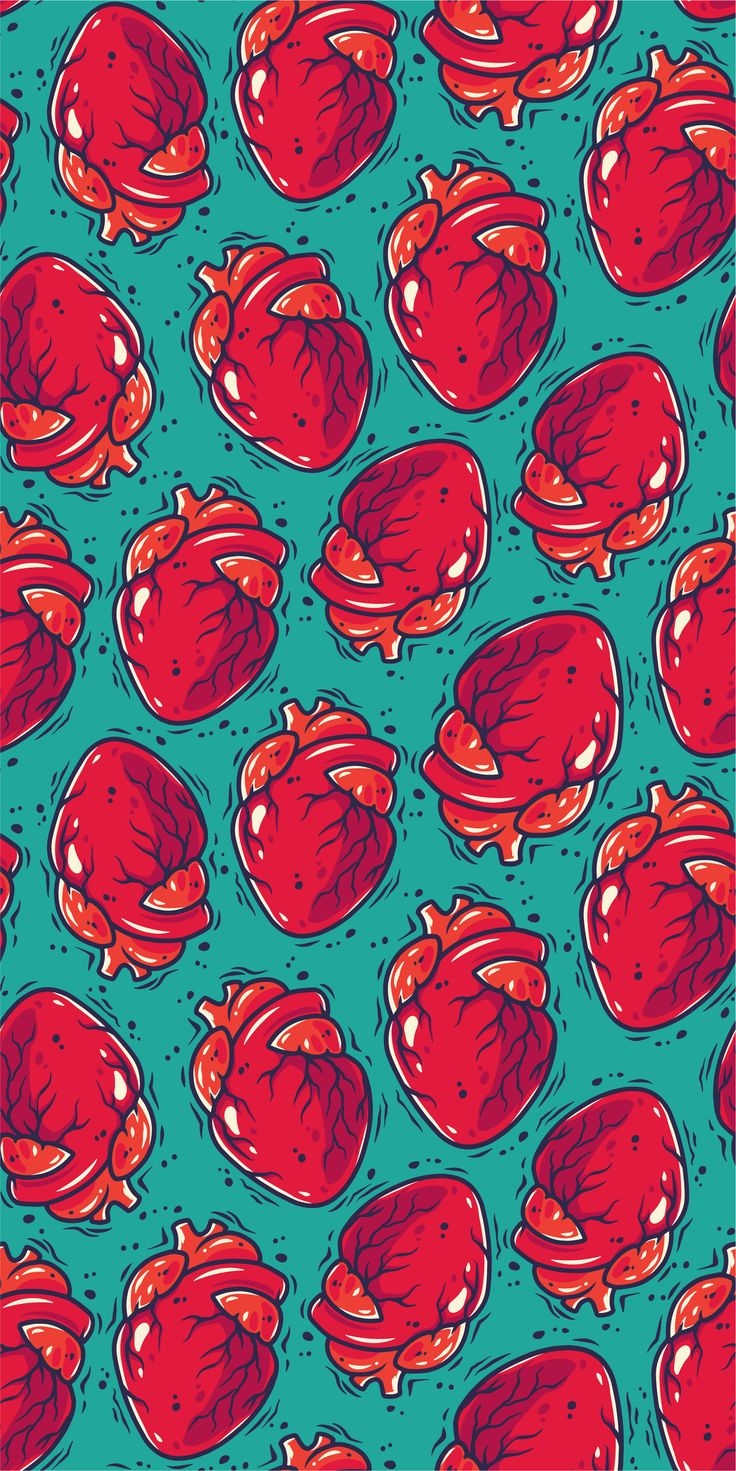 740x1480 Seamless pattern wich human heart for the medicine. Aesthetic iphone wallpaper, Pretty wallpaper, Cute wallpaper, Phone