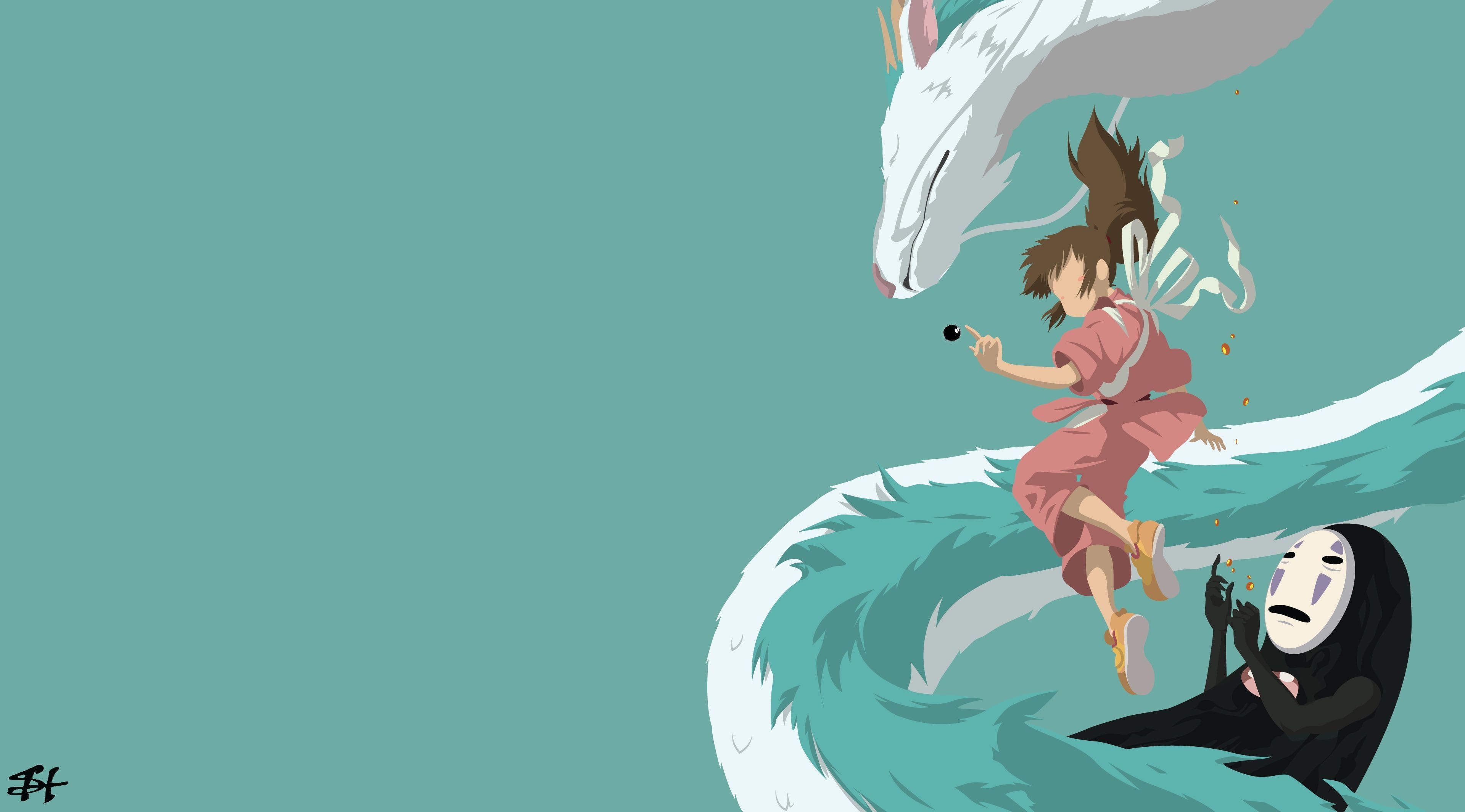 3840x2130 Spirited Away #Chihiro #minimalism K.com, Desktop