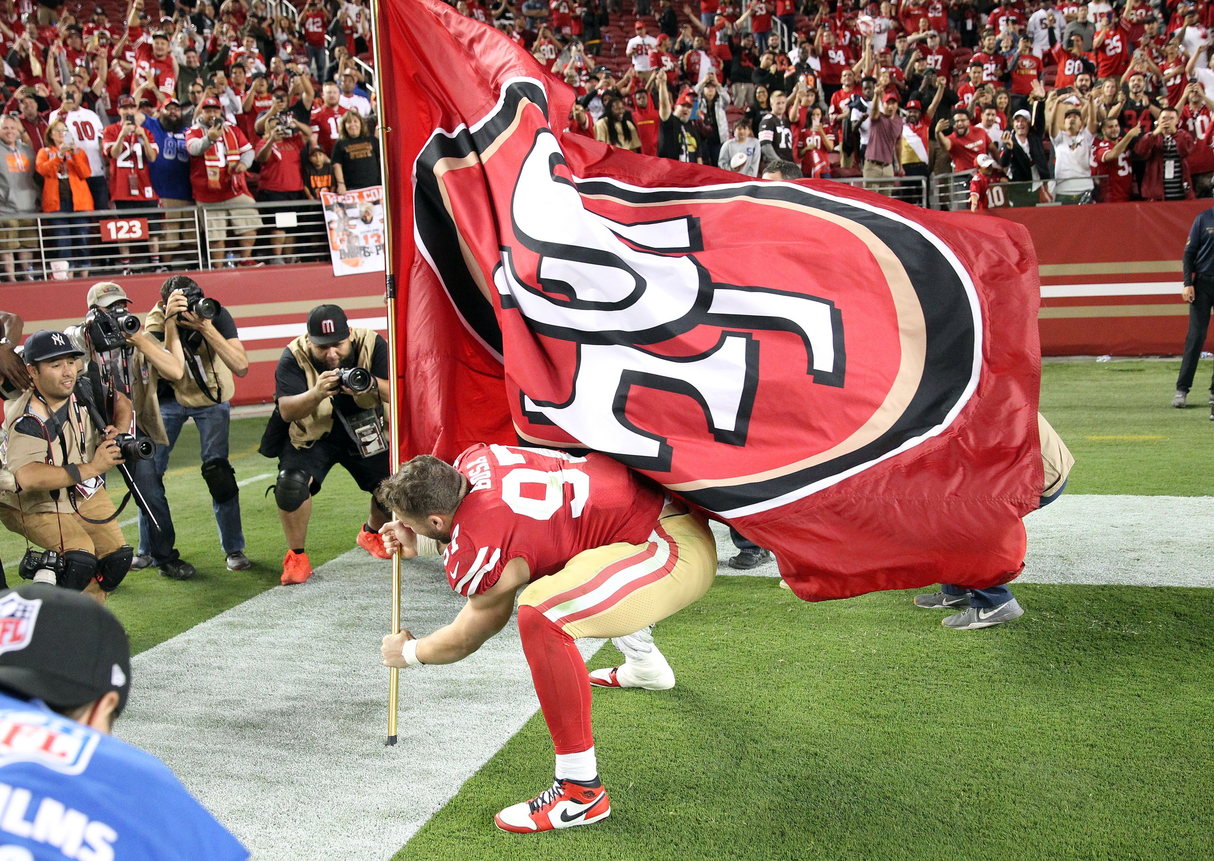 3990x2830 Nick Bosa plants flag after chasing down Baker Mayfield: 'He had, Desktop