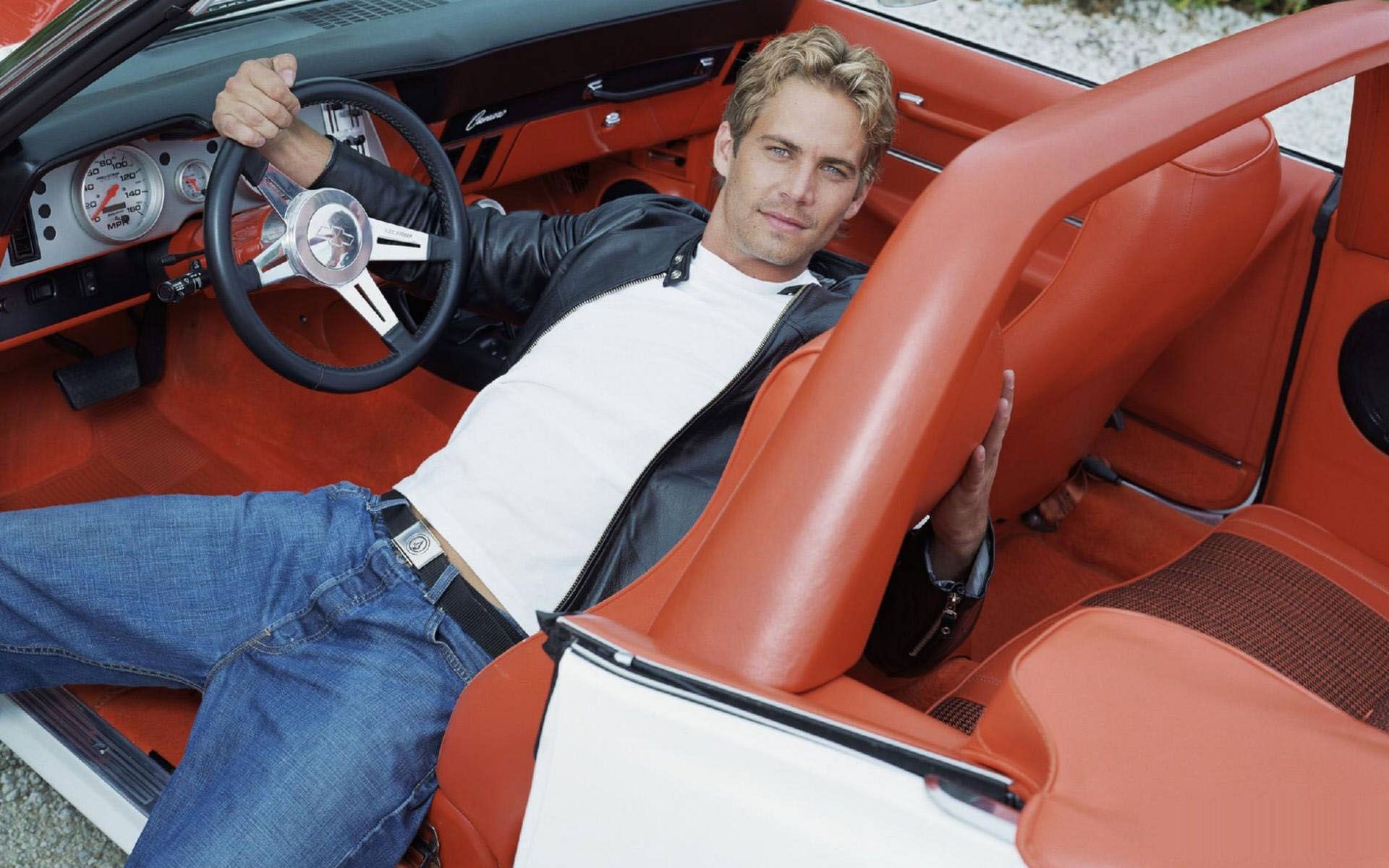 1920x1200 Wallpaper paul walker, actor, wheel, car, jacket desktop wallpaper Male celebrities GoodWP.com, Desktop