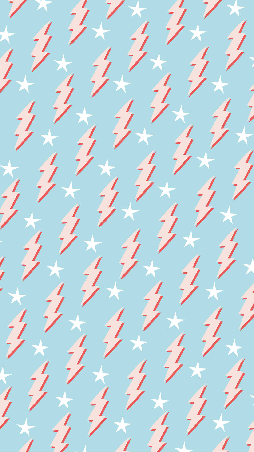 1080x1920 Download Preppy Lightning Bolt Pattern Wallpaper, Phone