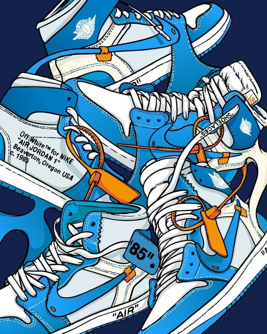 900x1130 Jordan 1 Off White Unc Wallpaper iPhone, Phone