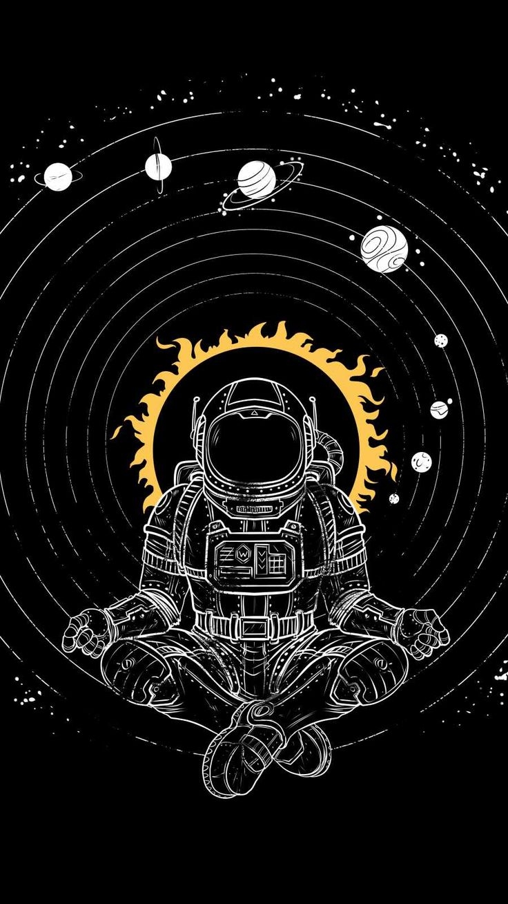 740x1310 Space Meditation IPhone Wallpaper, Phone