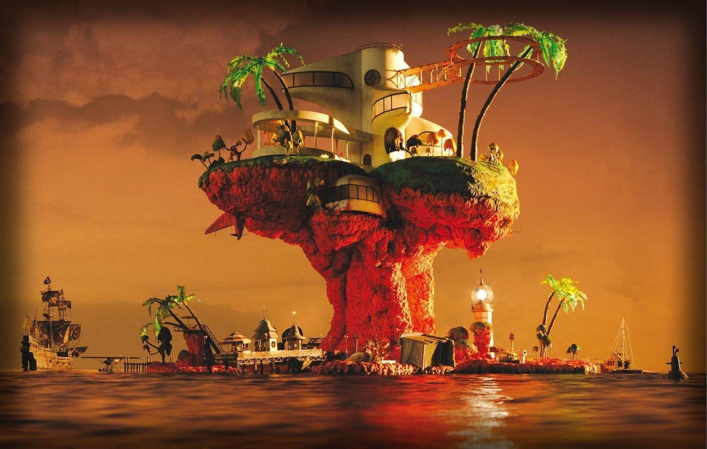 1420x900 Plastic Beach, Desktop