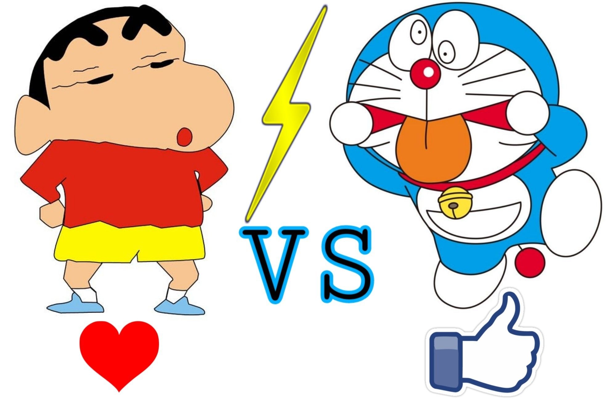 2000x1340 Shinchan vs doraemon.cl, Desktop