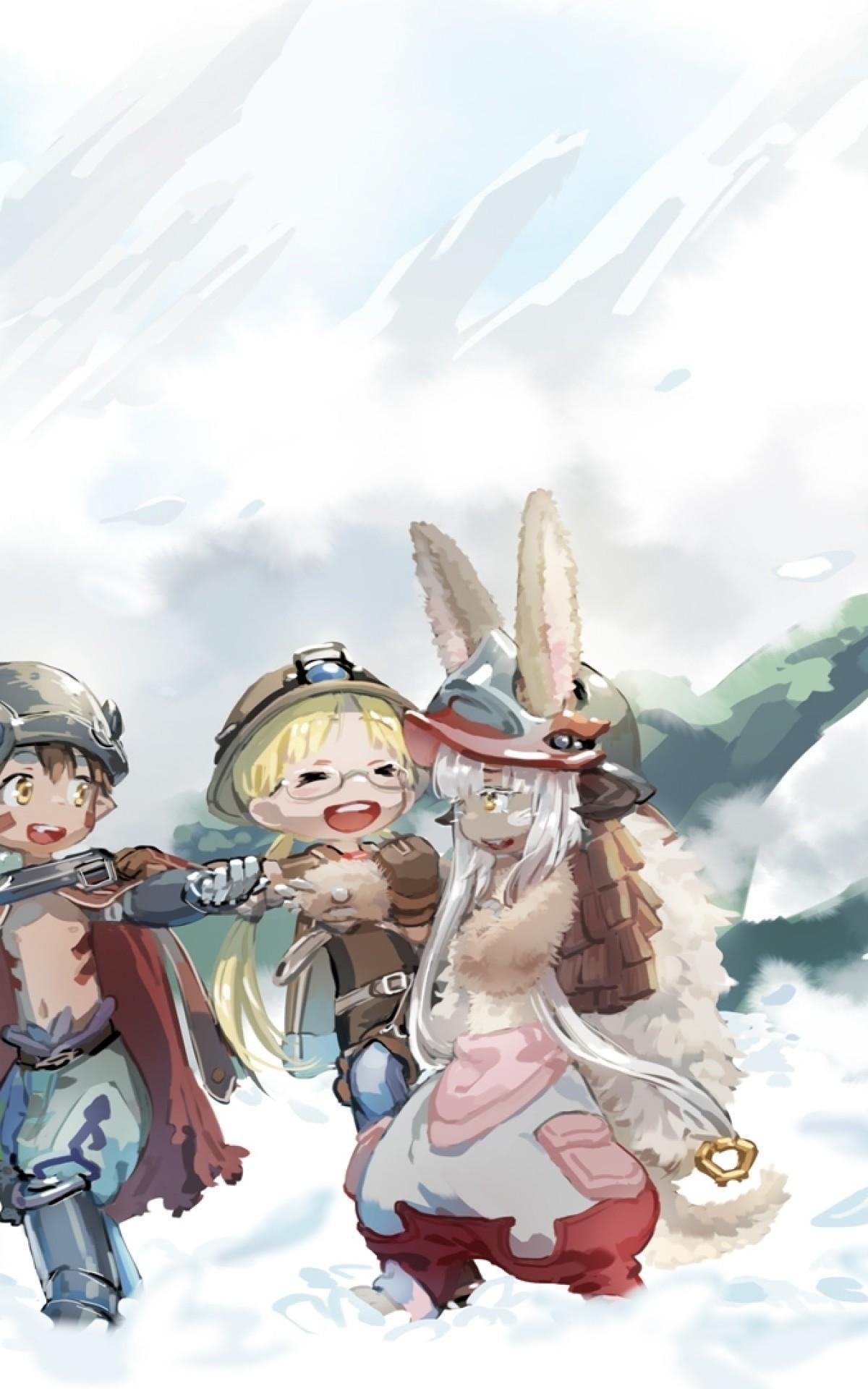 1200x1920 Download  Nanachi, Made In Abyss, Regu, Riko, Ouzen, Phone