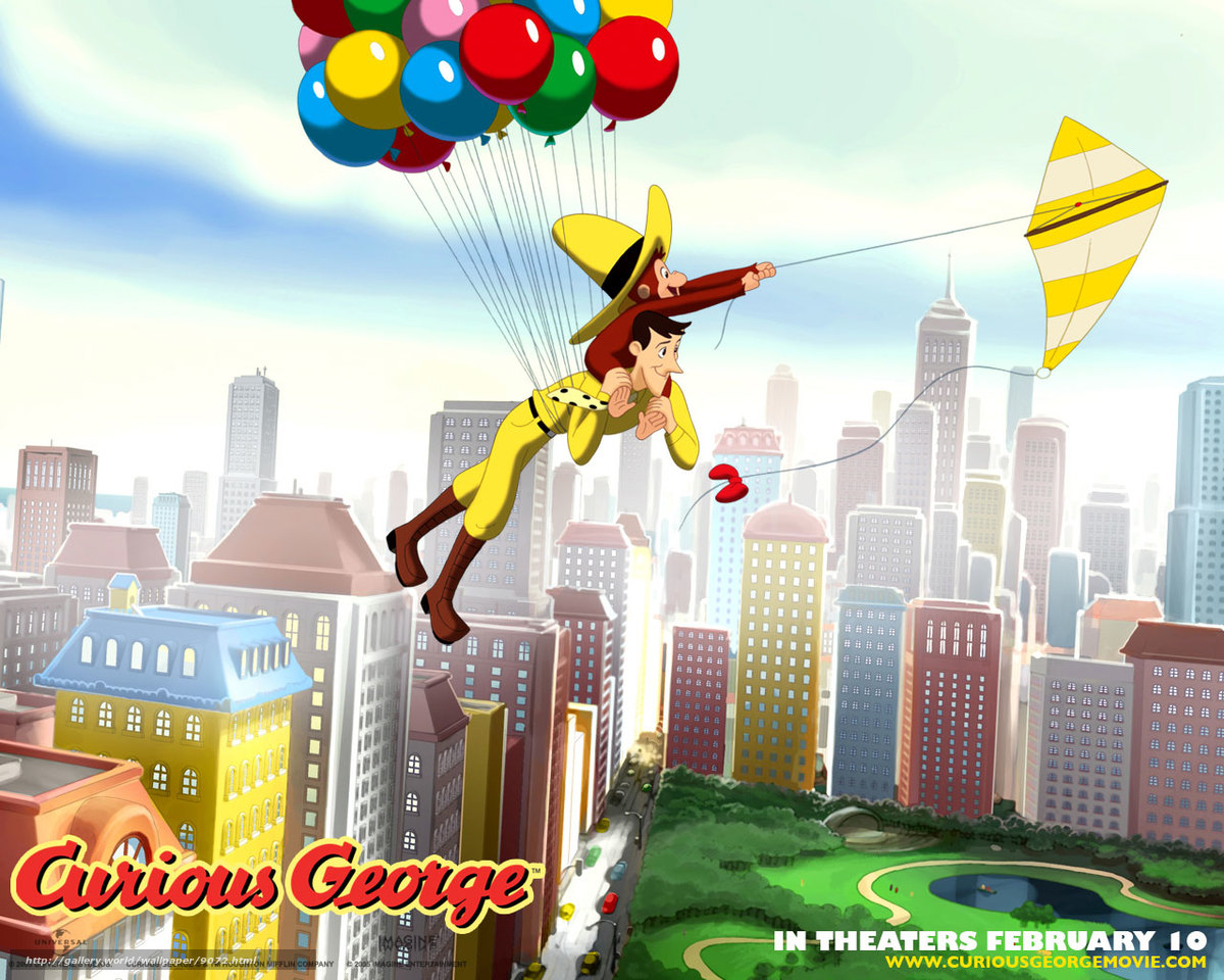 1200x960 Download wallpaper Curious George, Desktop