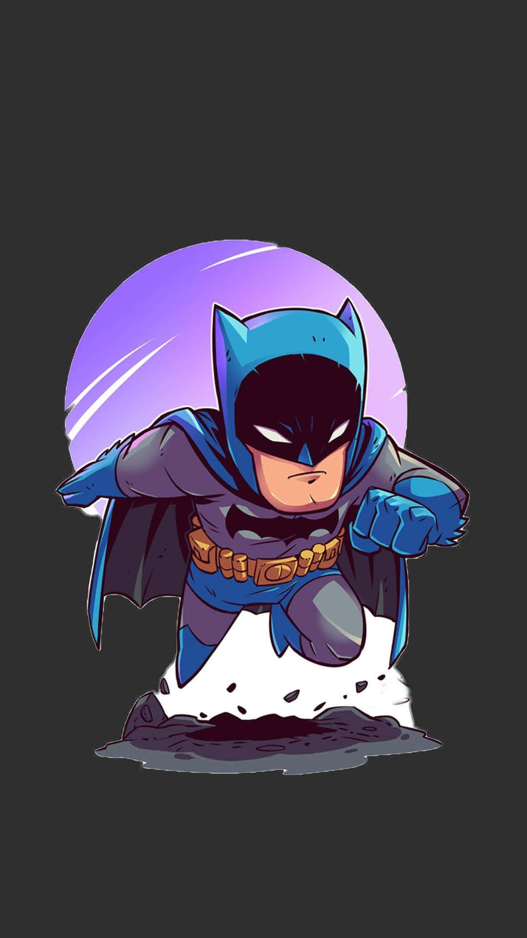 1080x1920 Download Chibi DC Character Batman Aesthetic Wallpaper, Phone