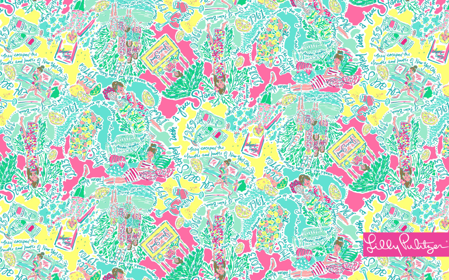 1440x900 Lilly Pulitzer Computer Background, Desktop