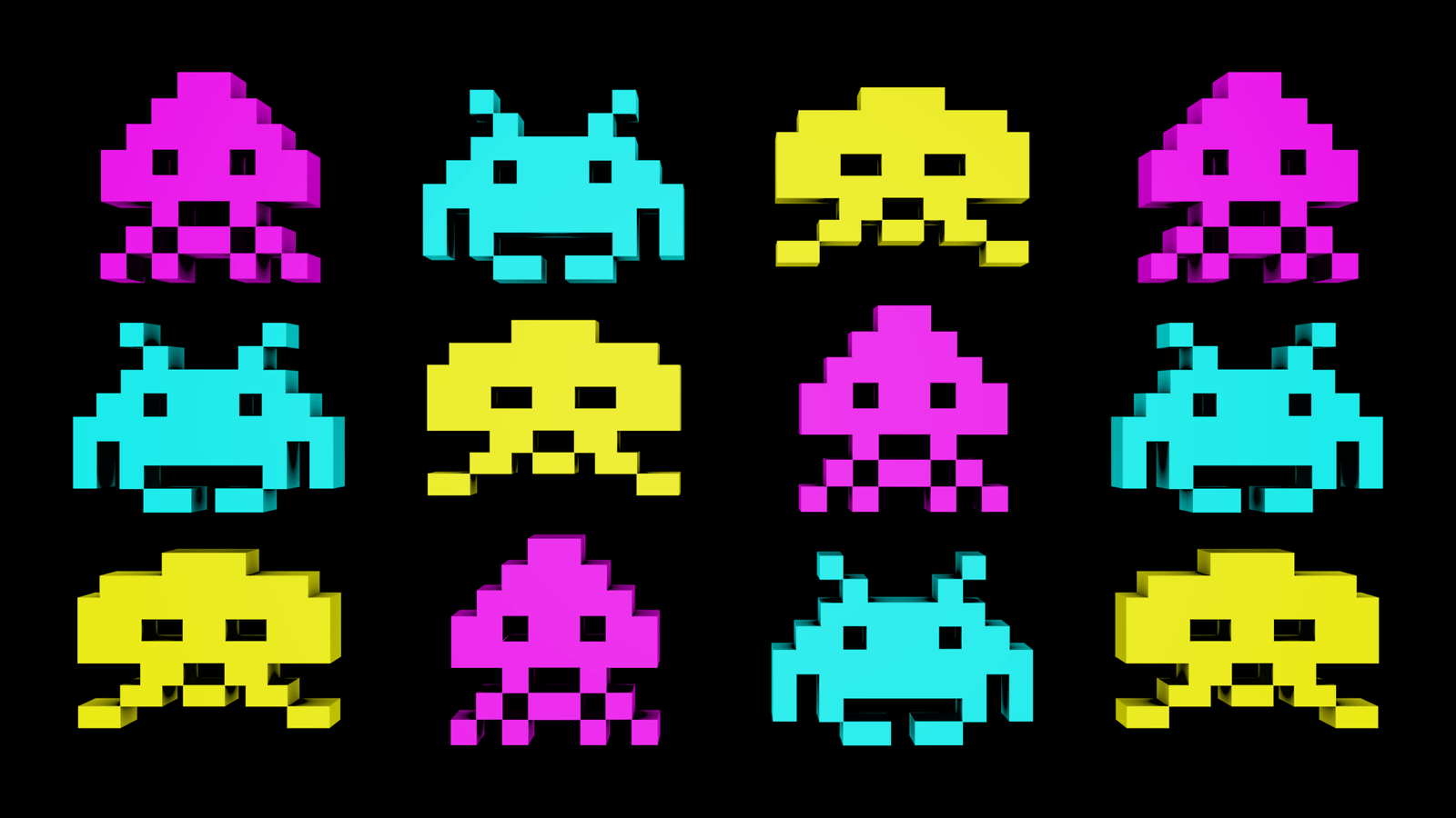 1600x900 Space Invaders wallpaper 3, Desktop