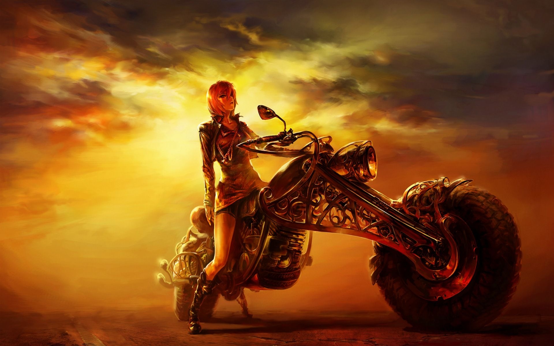 1920x1200 Motorcycle Girls Wallpaper, Desktop