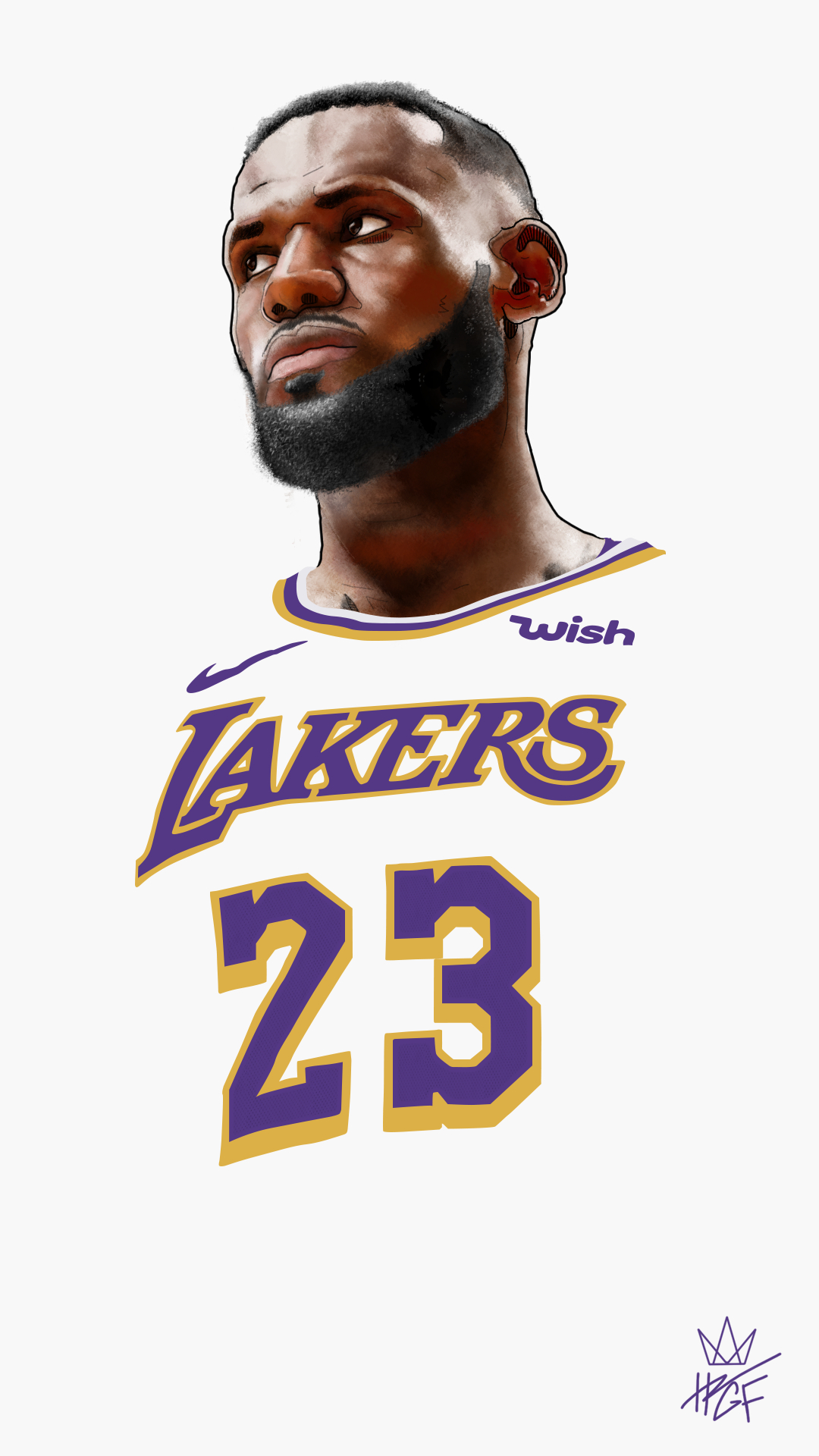 1080x1920 Lebron James Illustration (White). Nba lebron james, Lebron james wallpaper, Lebron james, Phone