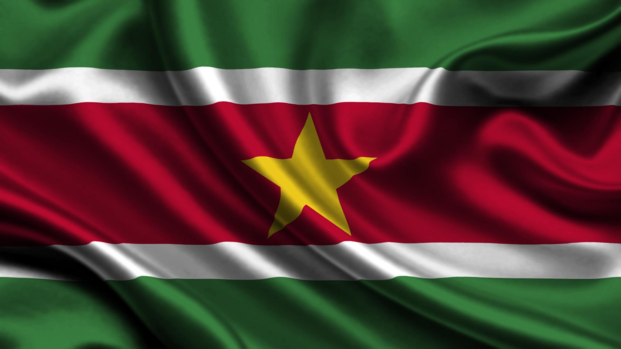 2050x1160 Image Suriname Flag Stripes, Desktop