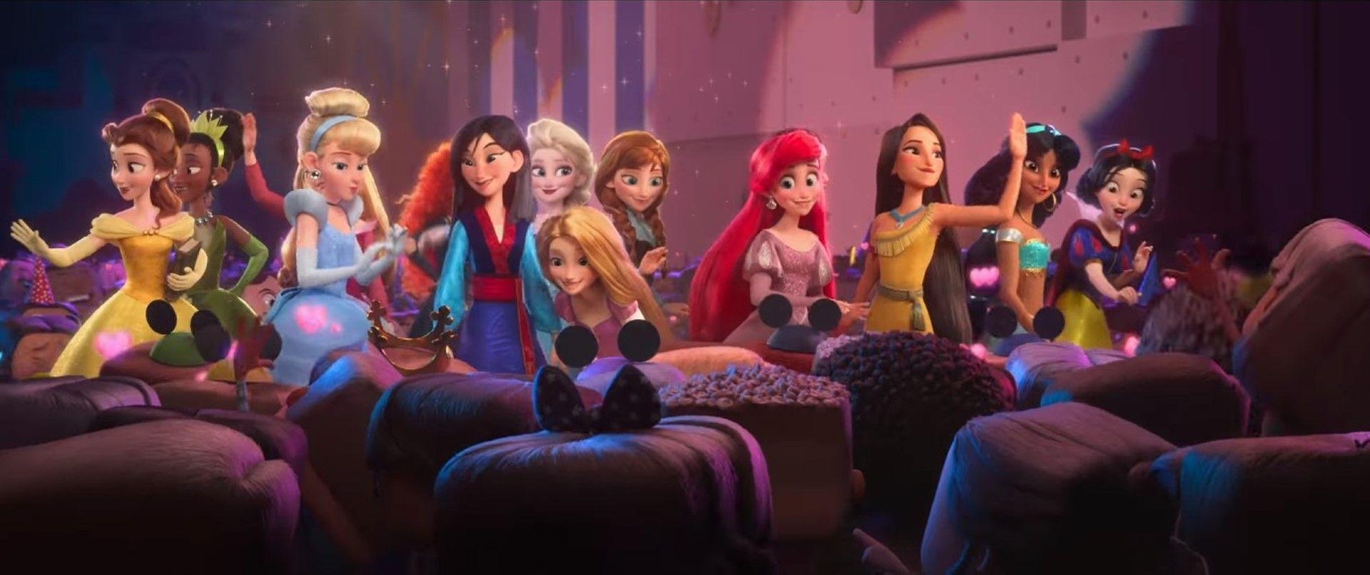 1920x810 Disney Princess afbeeldingen The Disney Princesses in Ralph Breaks, Dual Screen