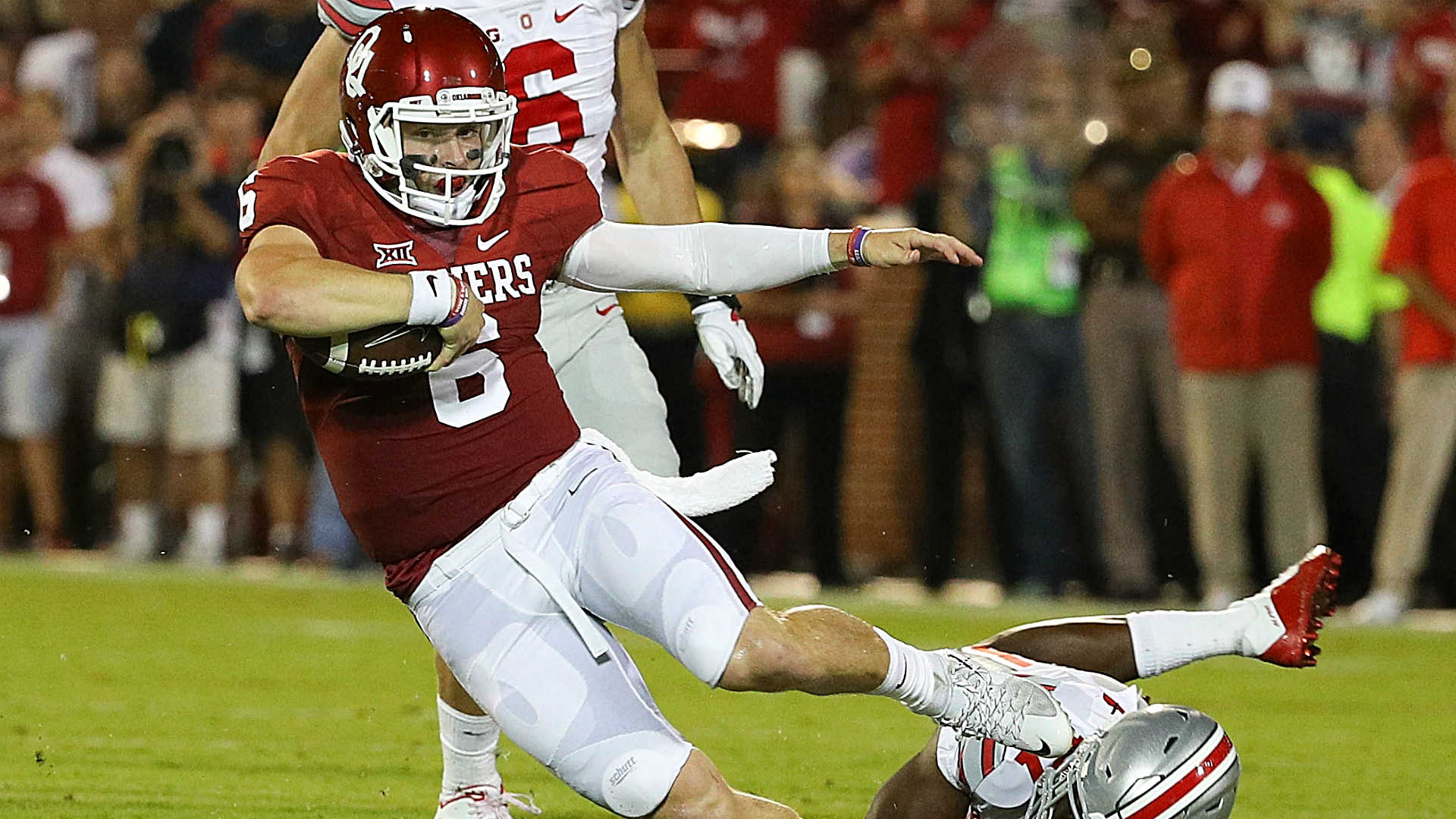 1920x1080 Oklahoma QB Baker Mayfield returning for senior season. NCAA, Desktop