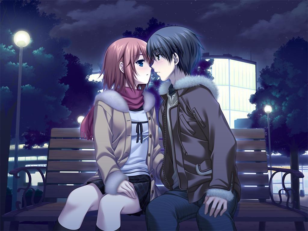 1030x770 Awesome Anime Couple Kissing HD Wallpaper, Desktop