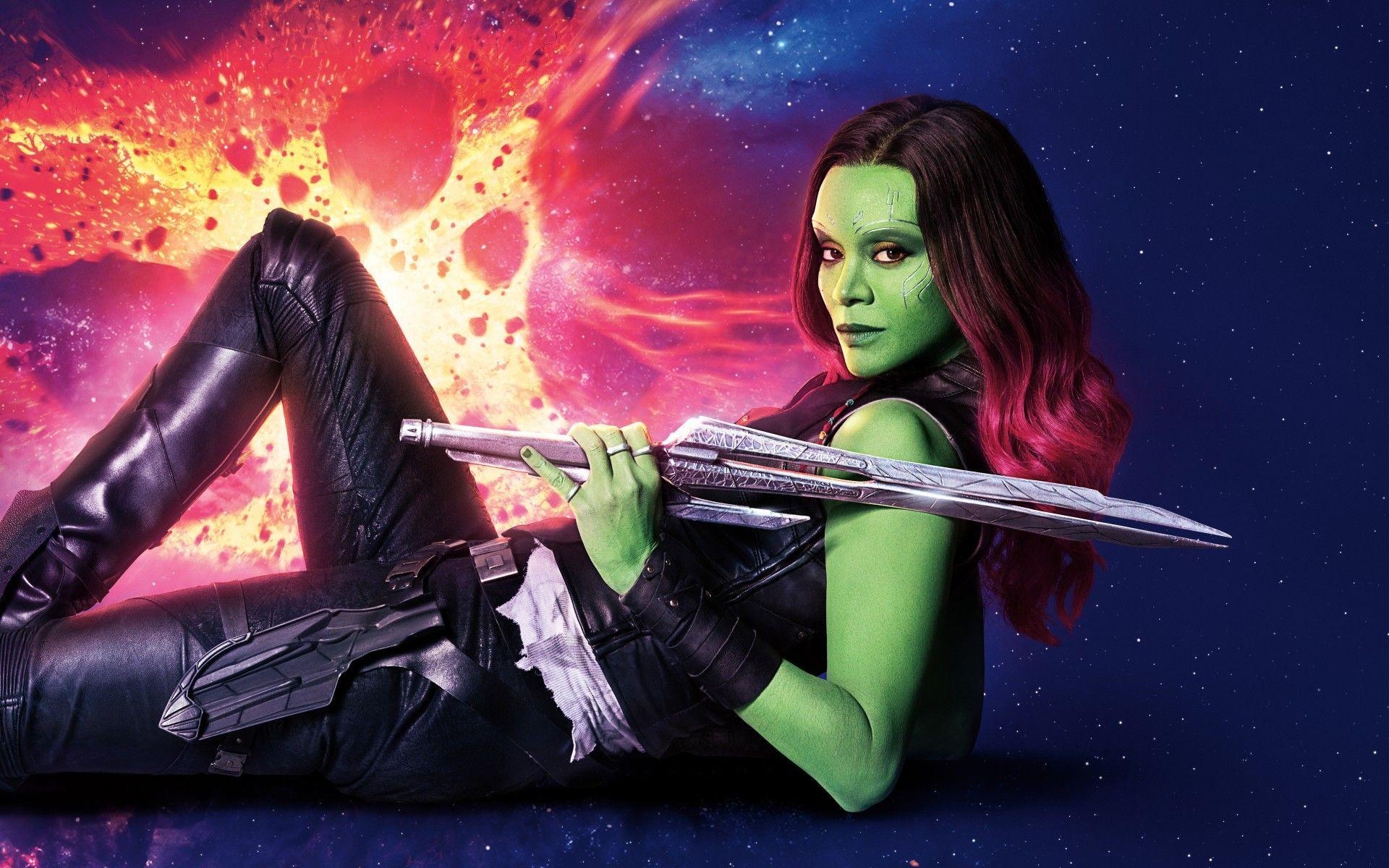 1920x1200 Wallpaper Zoe Saldana, Gamora, Guardians of the Galaxy Vol 4K, Desktop