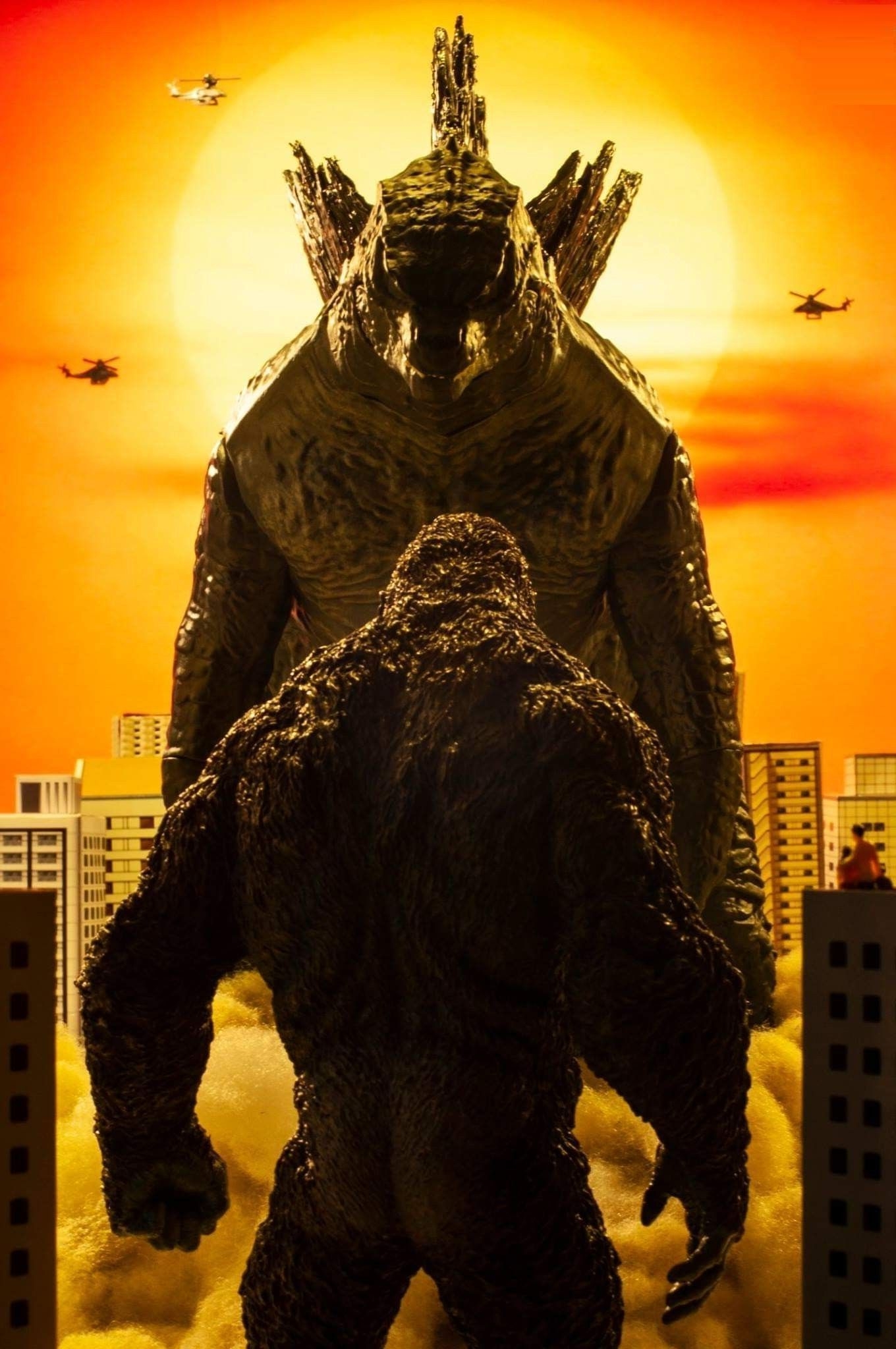 1360x2050 Godzilla vs Kong Wallpaper for mobile phone, tablet, desktop computer and other devices HD and 4K wallpaper. King kong vs godzilla, Kong godzilla, Godzilla, Phone