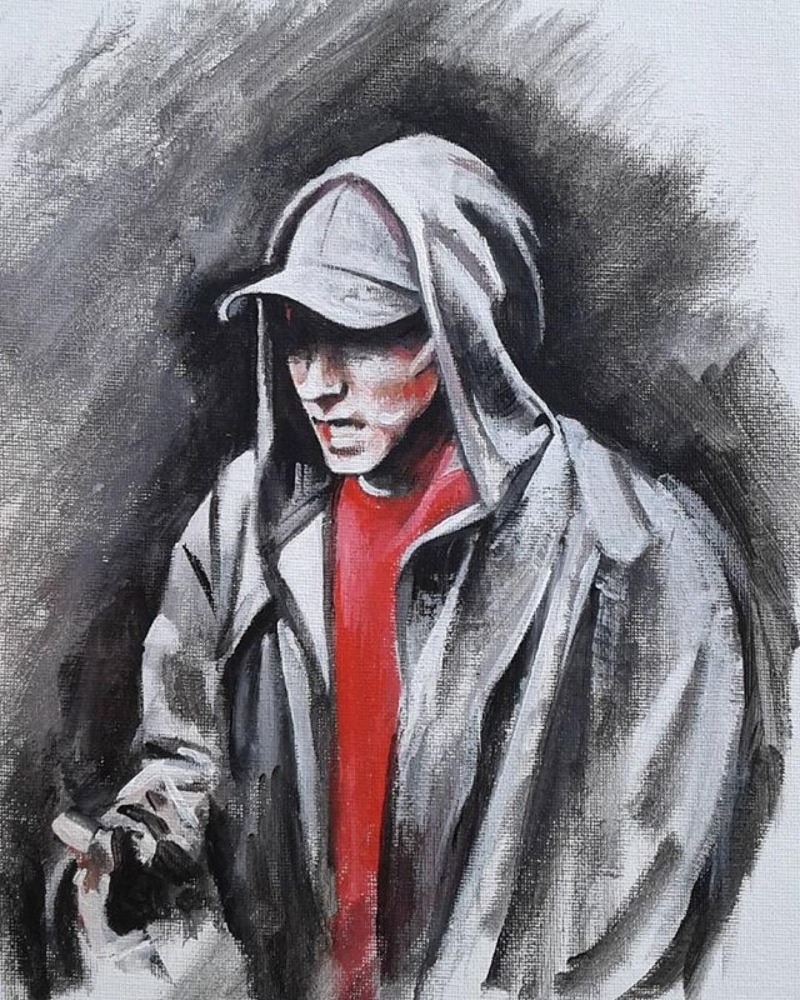 800x1000 Eminem Wallpaper Drawing Wallpaper & Background Download, Phone