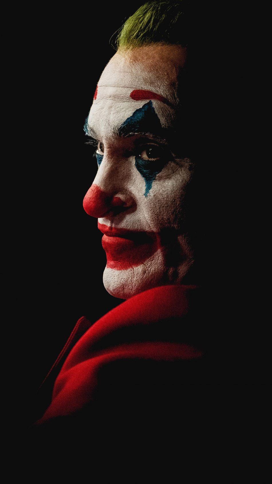 950x1690 Joaquin Phoenix Joker Black Background 4k Ultra HD, Phone