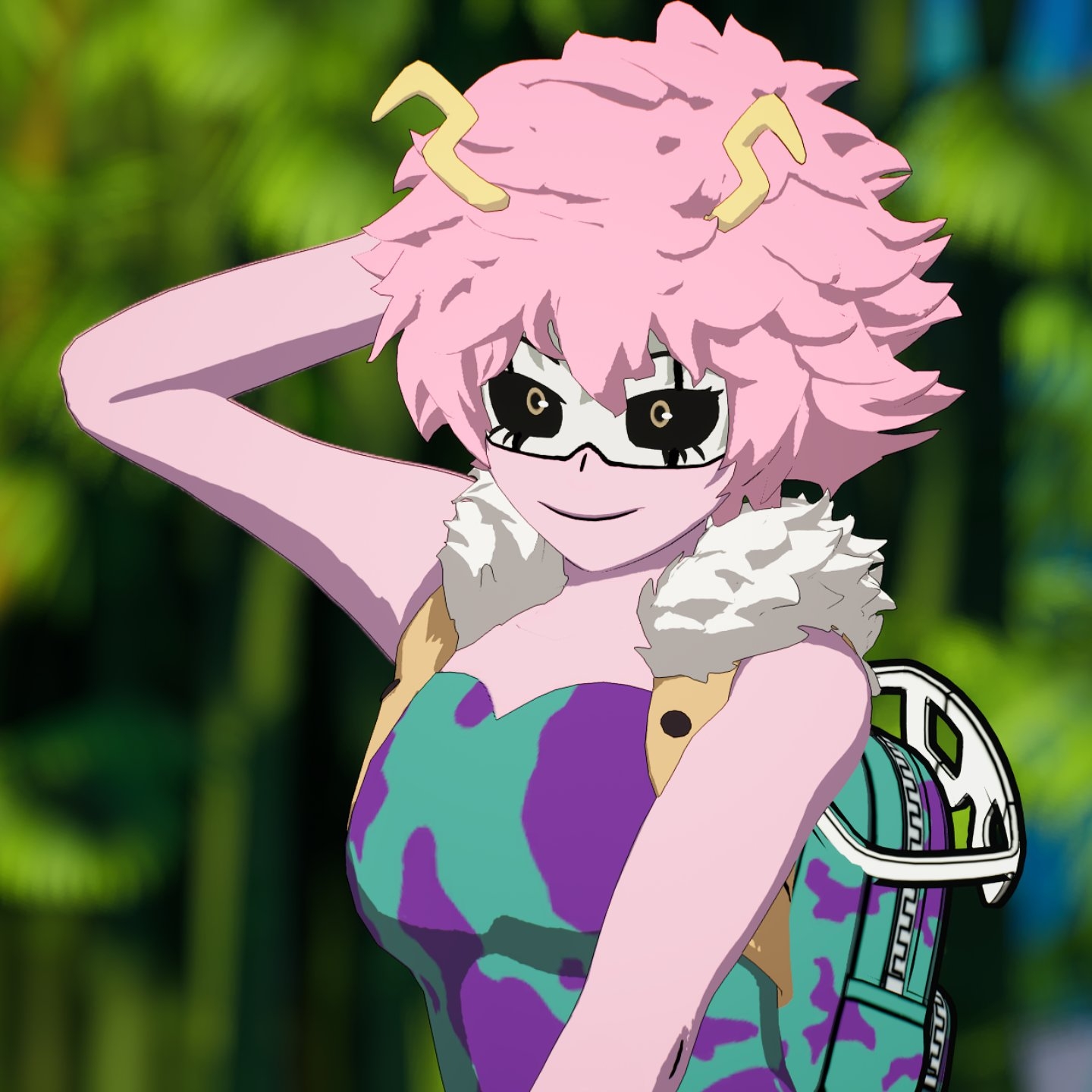 1440x1440 Mina Ashido Fortnite wallpaper, Phone