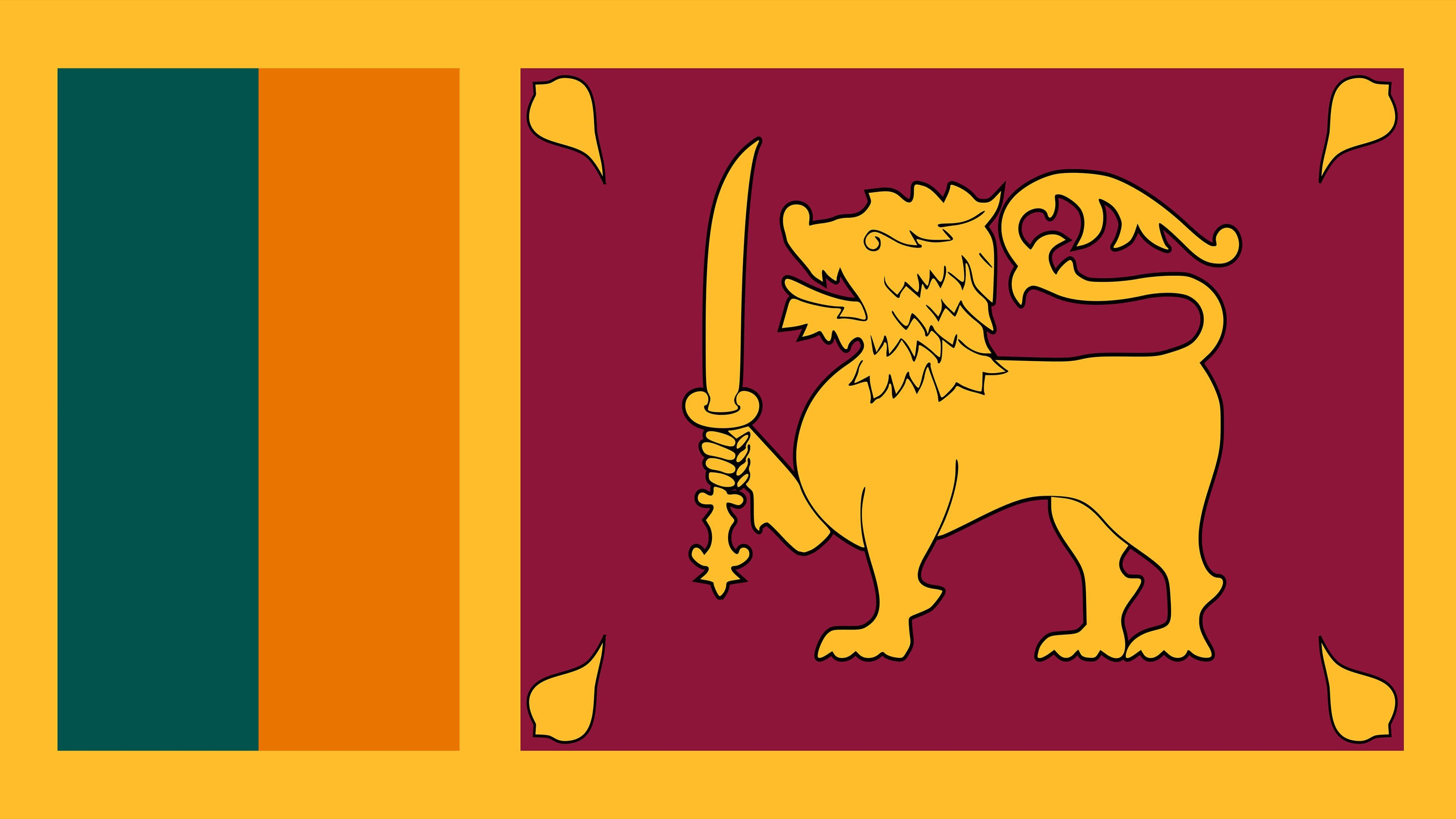 3840x2160 Sri Lanka Flag UHD 4K Wallpaper, Desktop