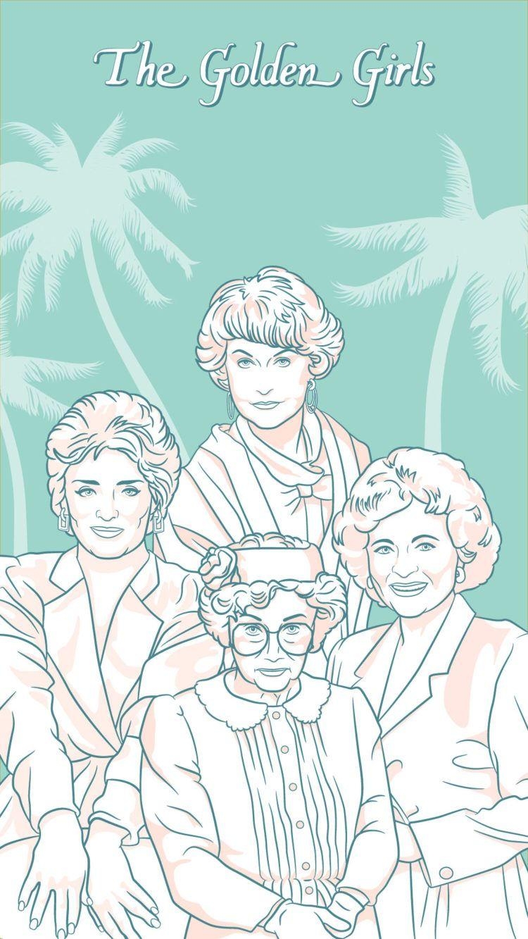 750x1340 Golden Girls Phone Wallpaper to Thank You for Being a Friend, Phone