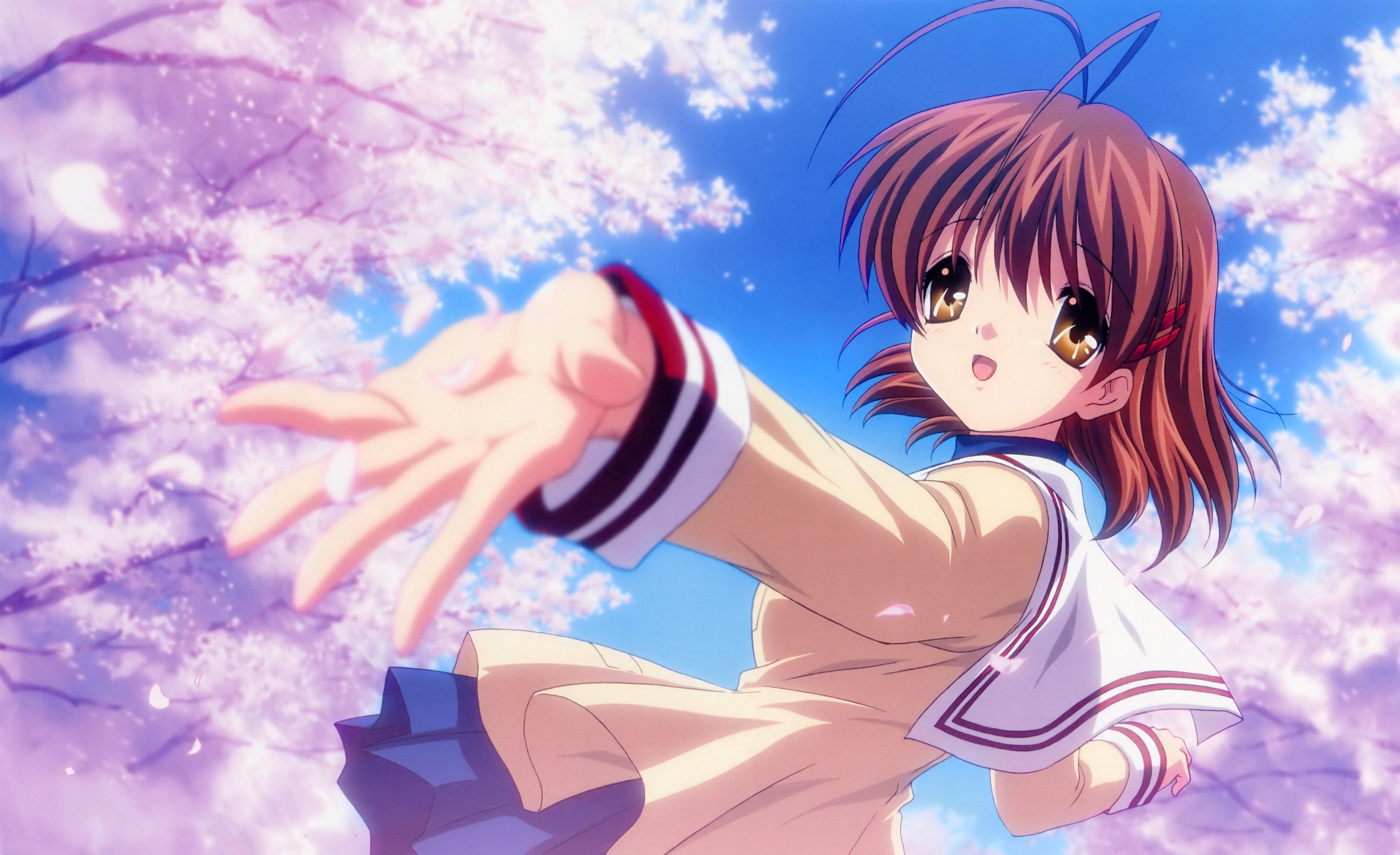 4140x2530 School uniforms Clannad Furukawa Nagisa sailor uniforms wallpaper, Desktop