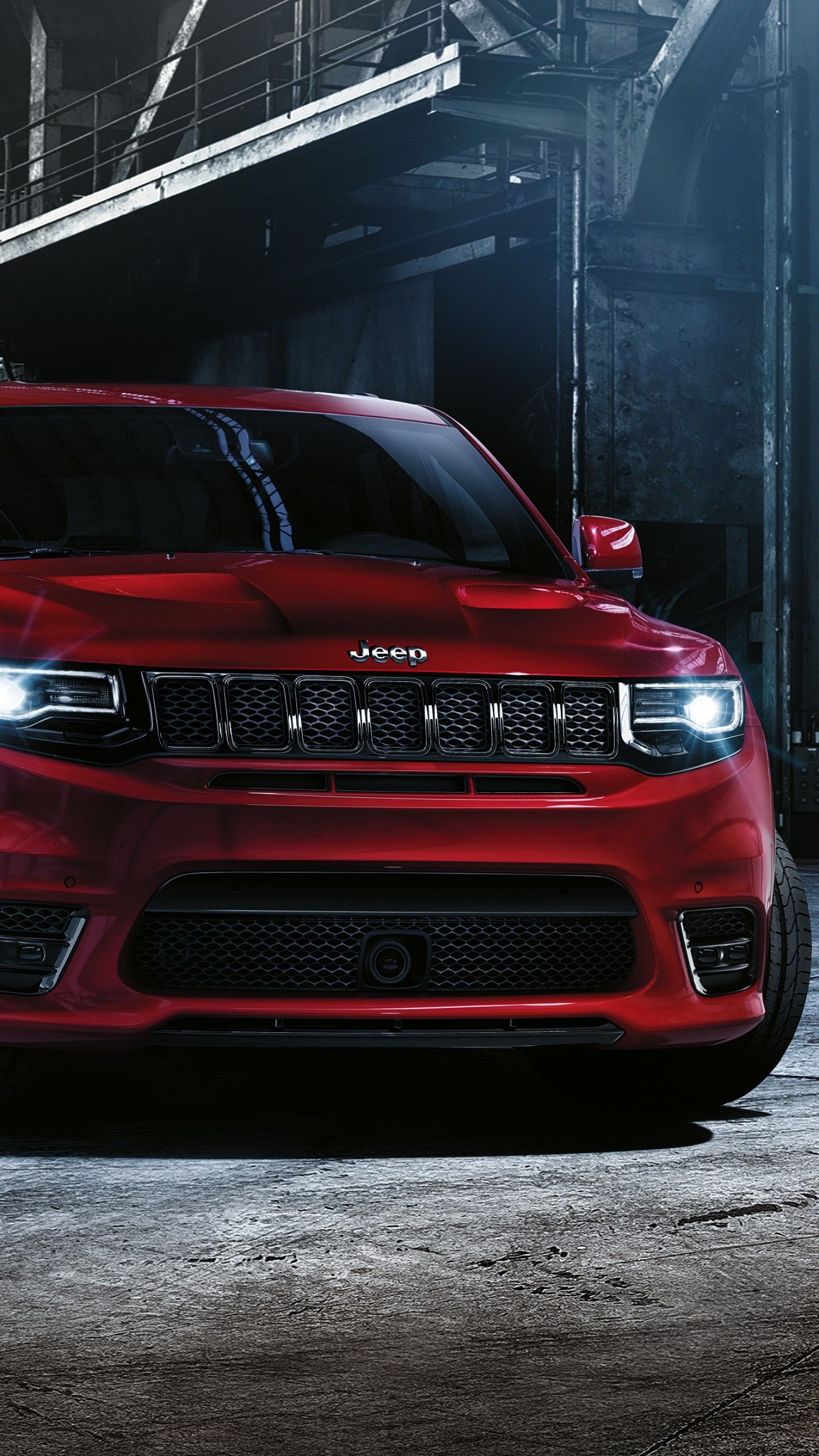 1440x2560 Wallpaper Jeep grand cherokee SRT, paris auto show moparone, red, Cars & Bikes, Phone