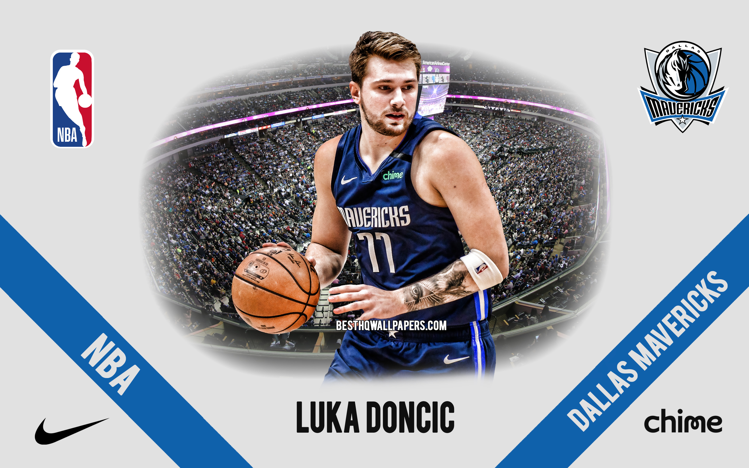 2880x1800 Download wallpaper Luka Doncic, Dallas Mavericks, Slovenian Basketball Player, NBA, portrait, USA, basketball, American Airlines Center, Dallas Mavericks logo for desktop with resolution. High Quality HD picture wallpaper, Desktop