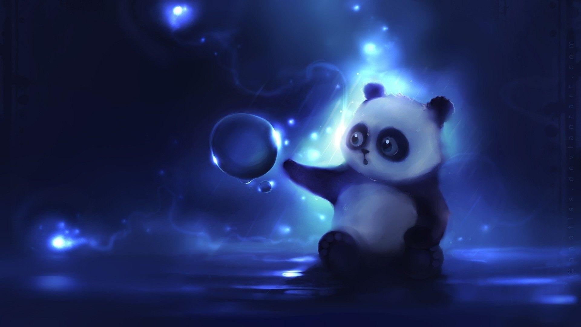 1920x1080 Animated Panda Wallpaper, Desktop