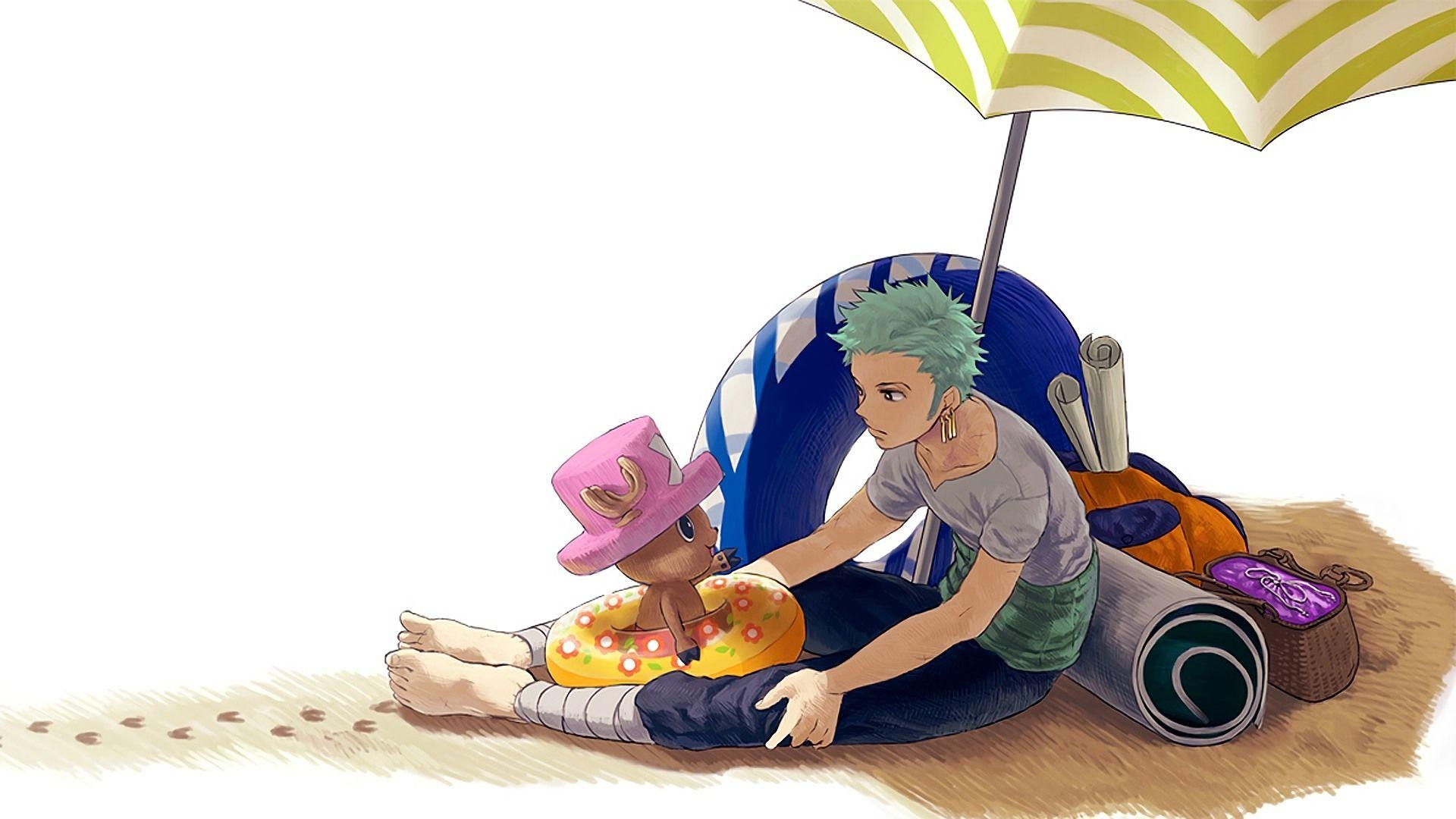 1920x1080 Roronoa Zoro and Chopper One Piece Wallpaper, Desktop