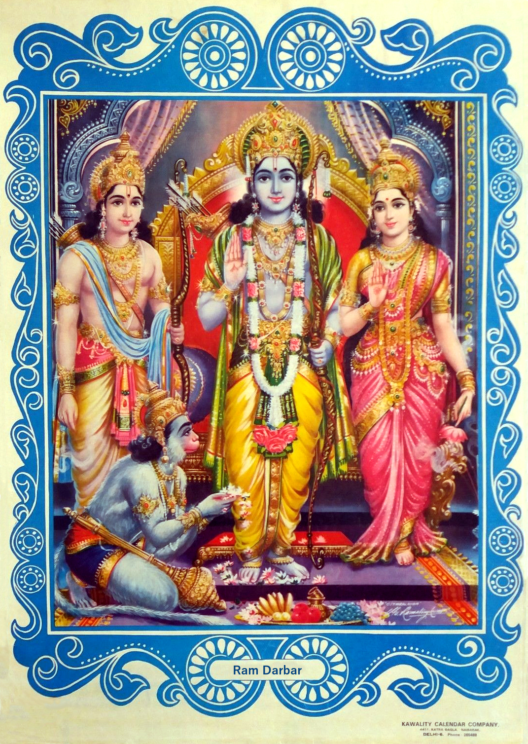 1080x1510 Ram Darbar's, India Vintage Mythological Hindu Gods Print. Hindu gods, Mythology, Hindu, Phone