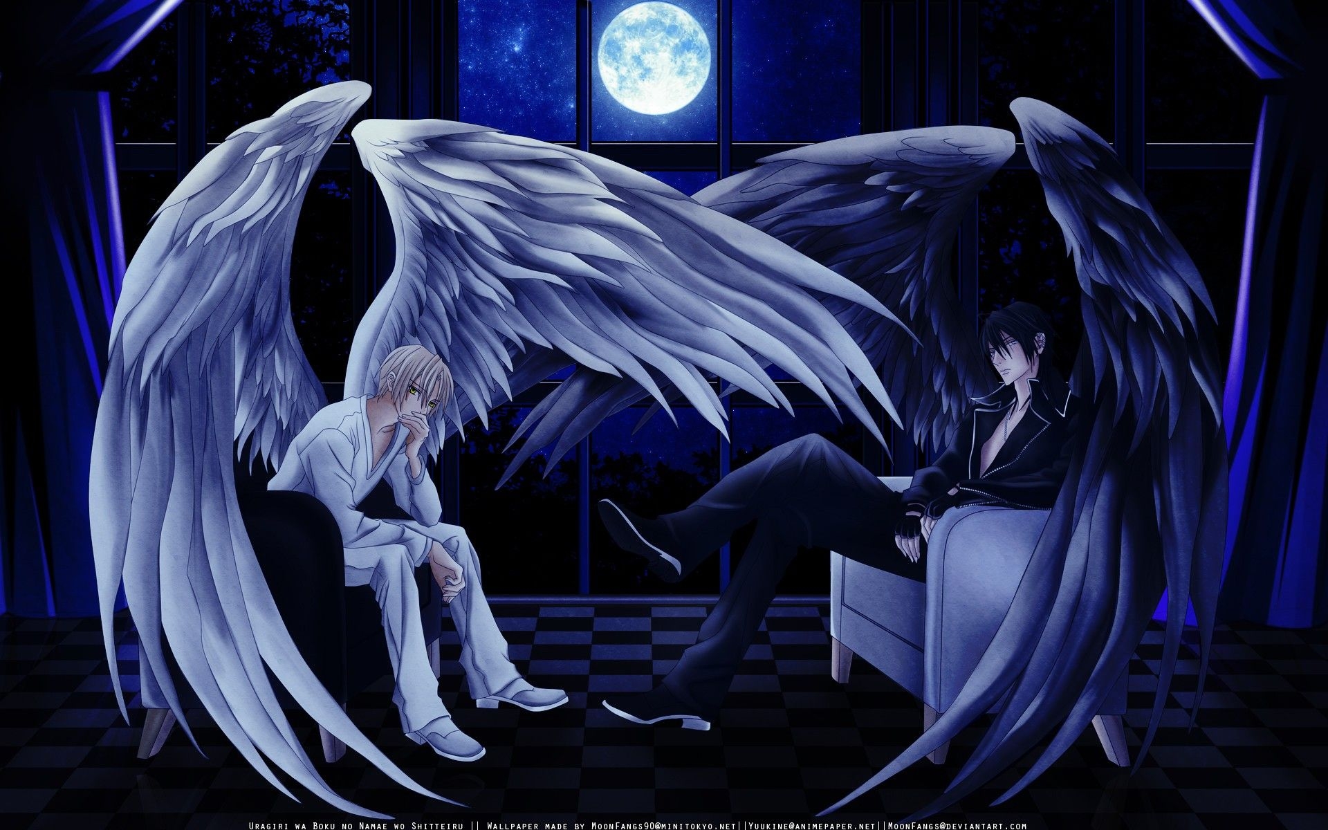 1920x1200 Anime Angel Boy Wallpaper Wings HD Background Image Windows, Desktop