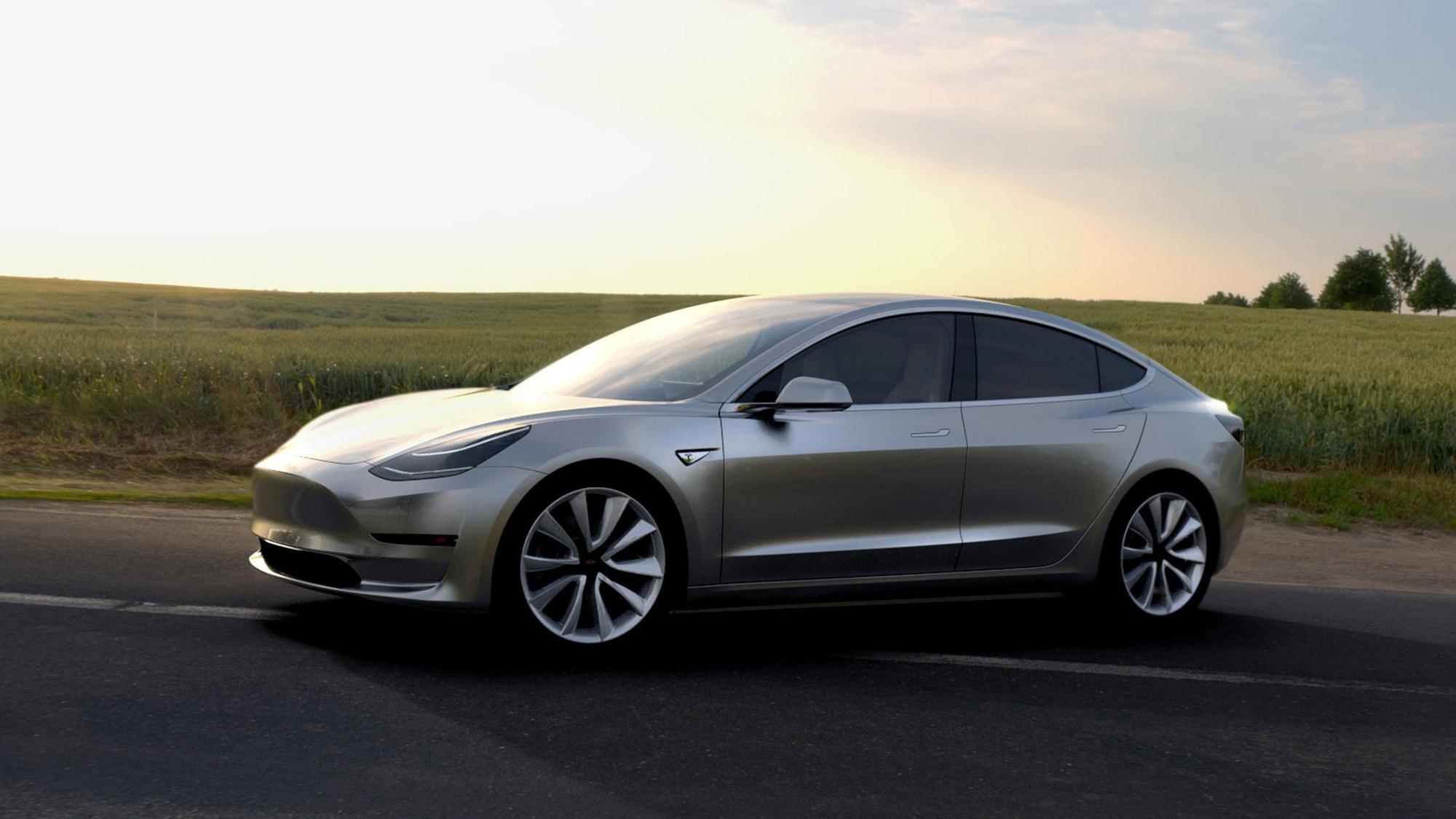 2000x1130 Tesla Model 3 Image Photo Picture Background, Desktop