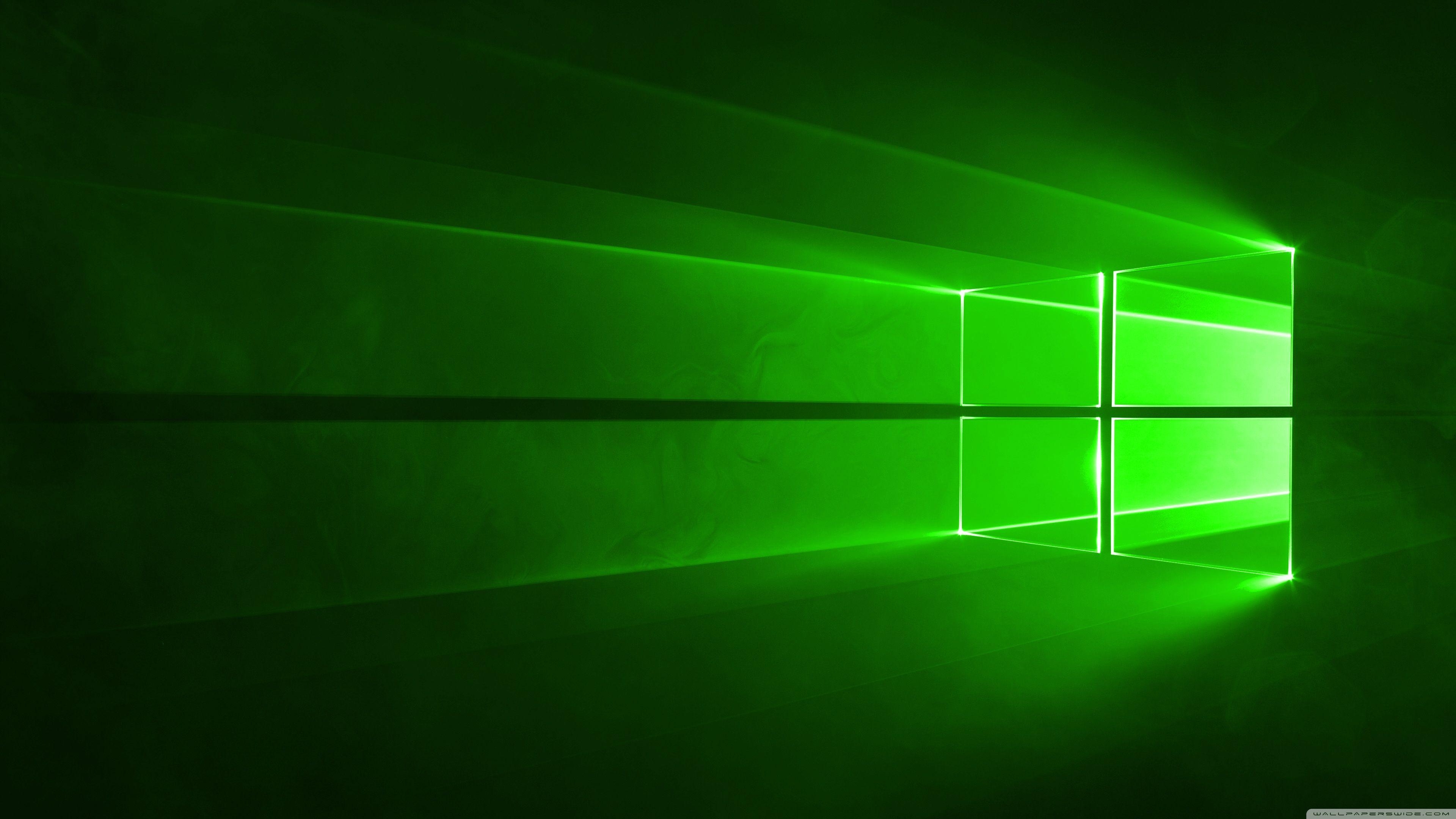 3840x2160 Windows 10 Green Ultra HD Desktop Background Wallpaper for: Widescreen & UltraWide Desktop & Laptop, Multi Display, Dual Monitor, Tablet, Desktop