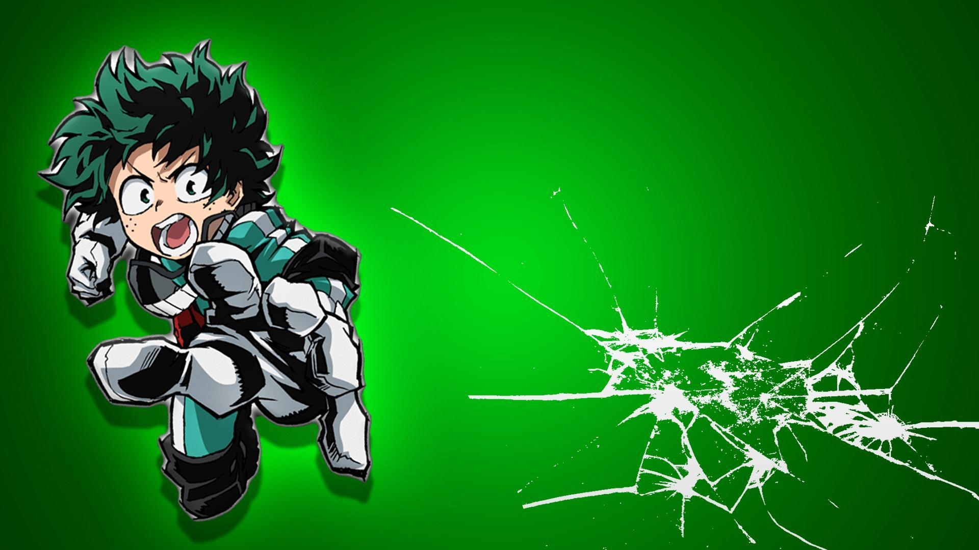 1920x1080 A Quick, Simple Wallpaper of Izuku from My Hero Academia, Desktop