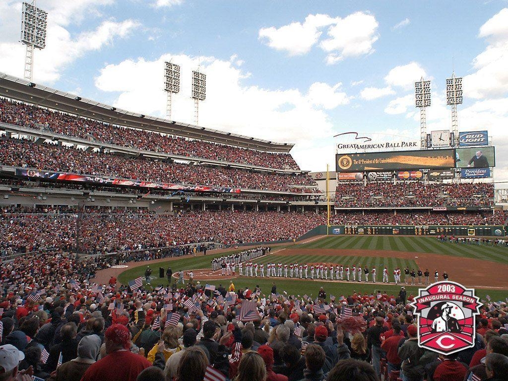 1030x770 Cincinnati Reds American 2003 Opening Day 1024×768 HD MLB, Desktop