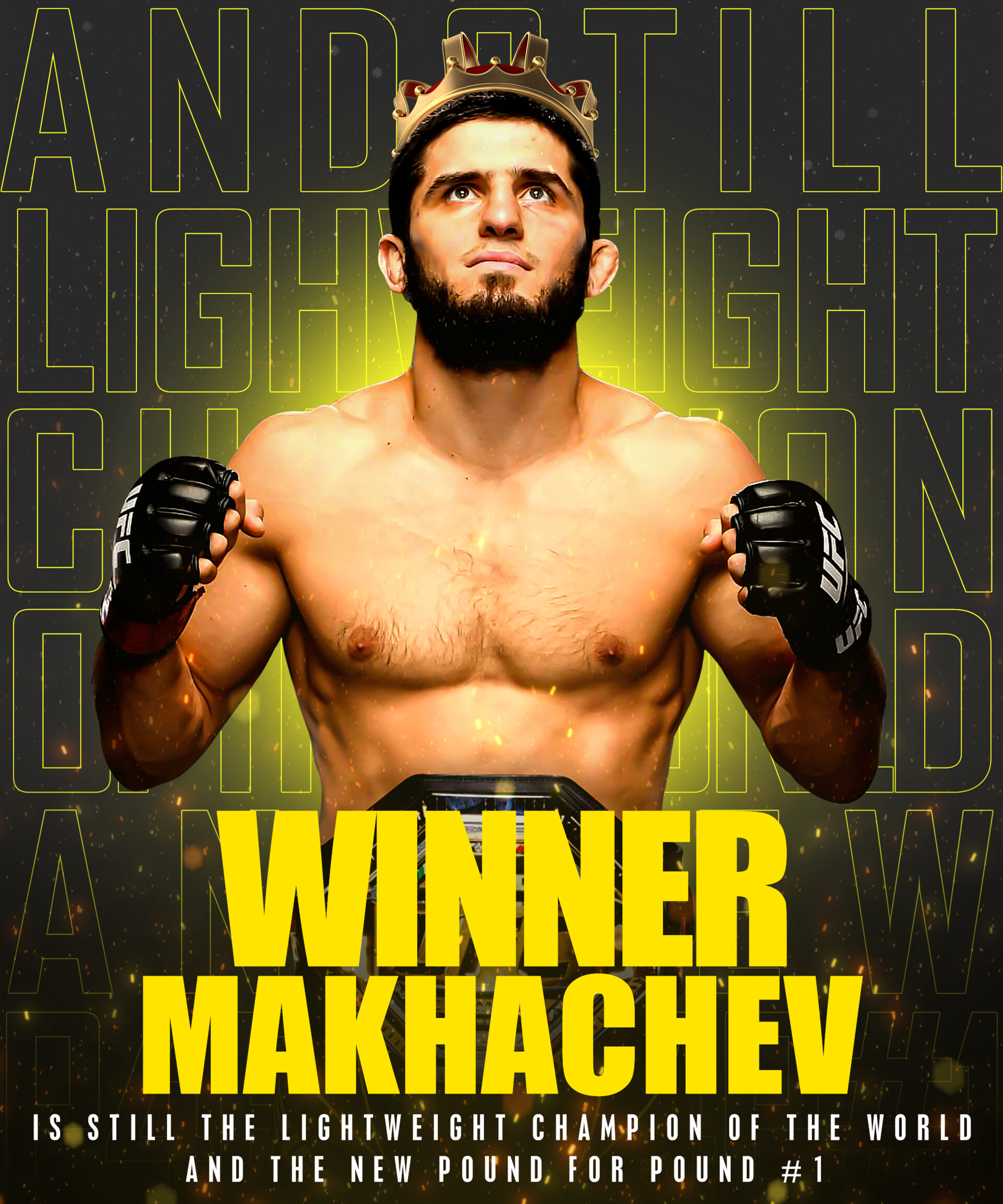 1920x2310 Islam Makhachev Winner, Phone