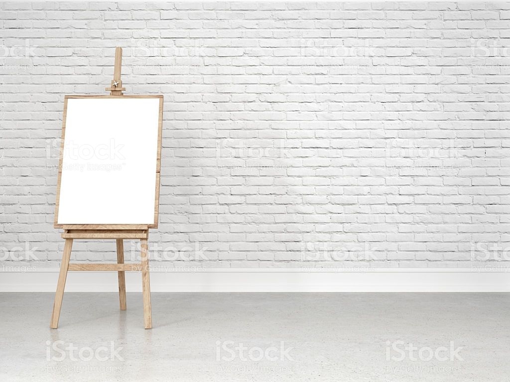 1030x770 Free download Easel With Blank Canvas In Front Of The White Wall, Desktop