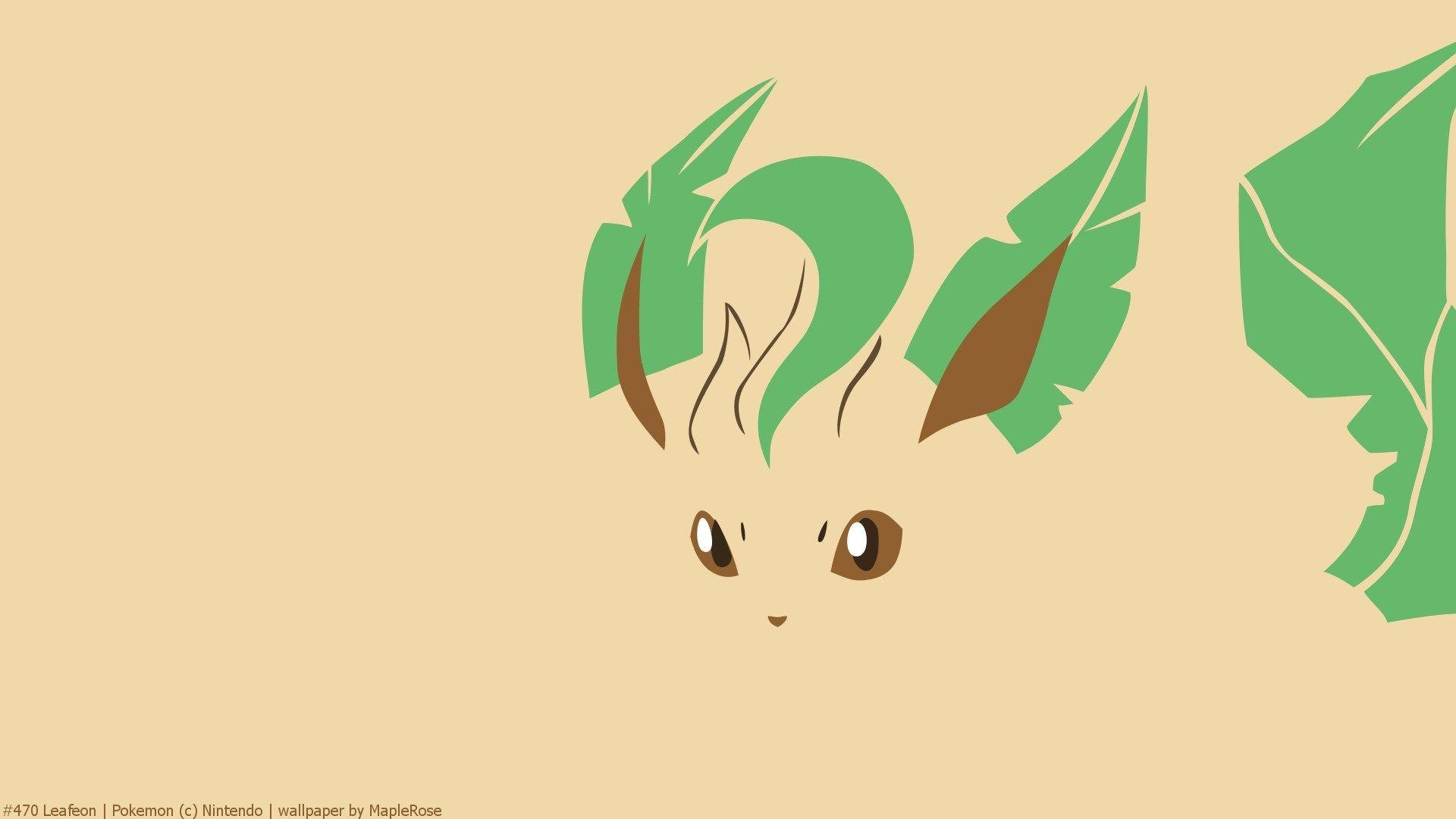 1920x1080 Eevee, Eeveelution, Leafeon, Minimal, Pokemon HD Wallpaper, Desktop