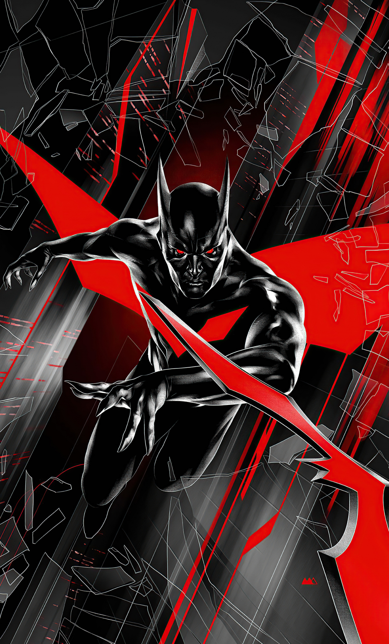 1280x2120 Download wallpaper  batman beyond, comic poster, art, iphone 6 plus,  HD background, 27630, Phone